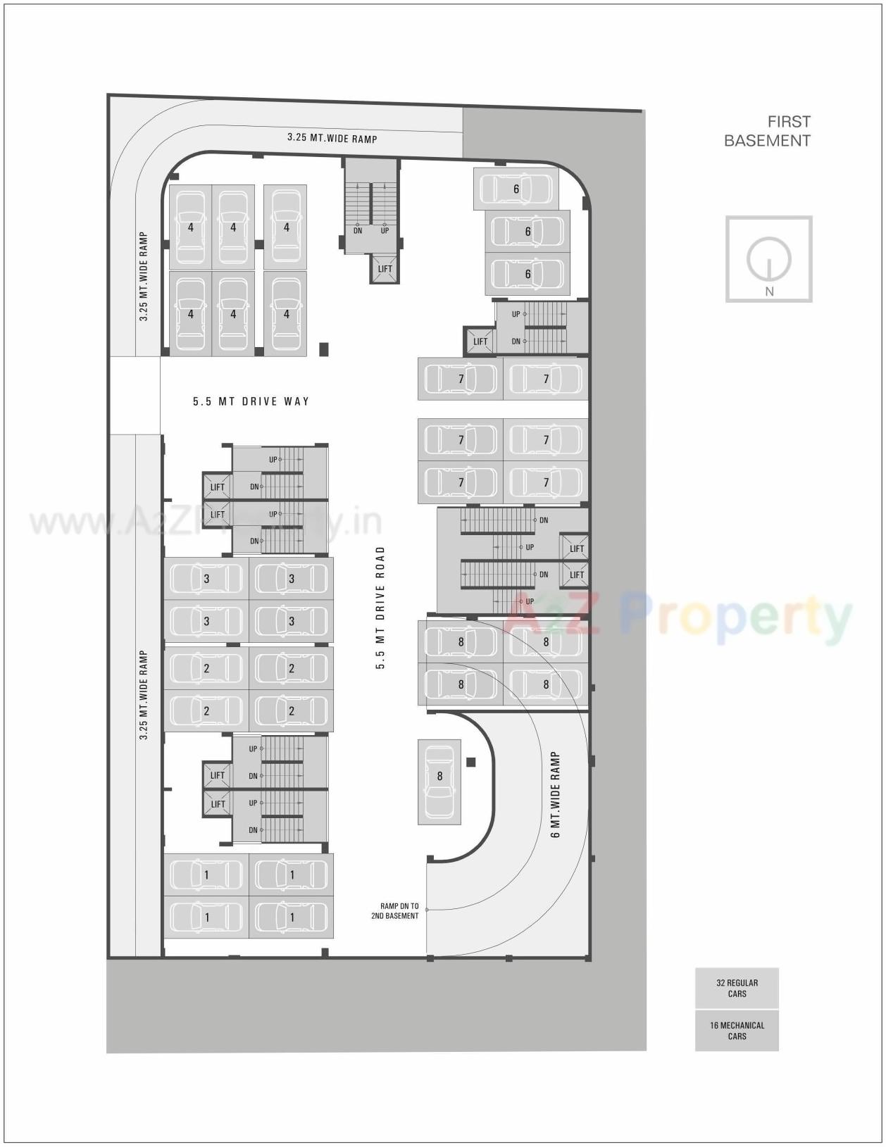 Layout of real estate project @ Eight located at Bodakdev, Ahmedabad, Gujarat