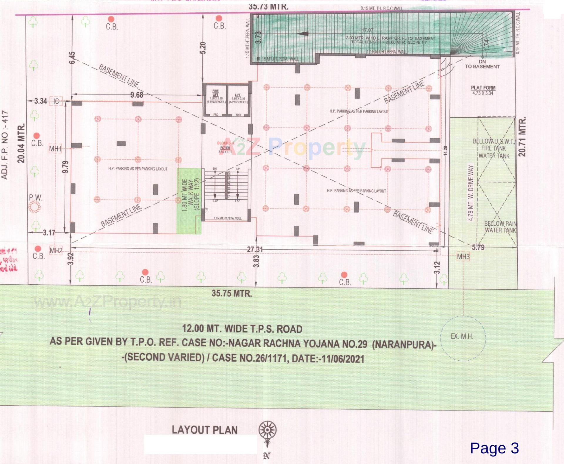  of real estate project 21 Fyl Fot Maurya located at Wadej, Ahmedabad, Gujarat