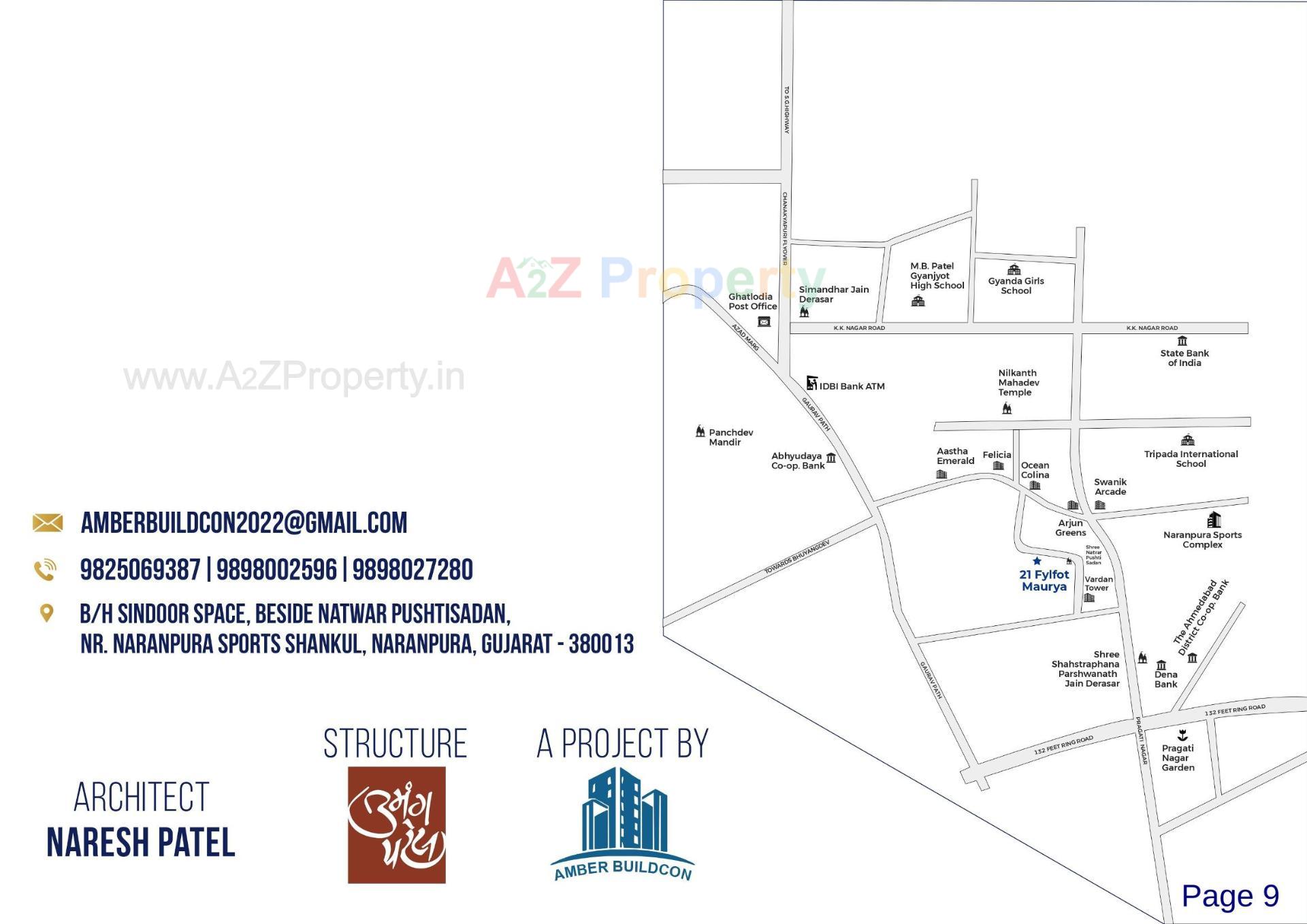  of real estate project 21 Fyl Fot Maurya located at Wadej, Ahmedabad, Gujarat