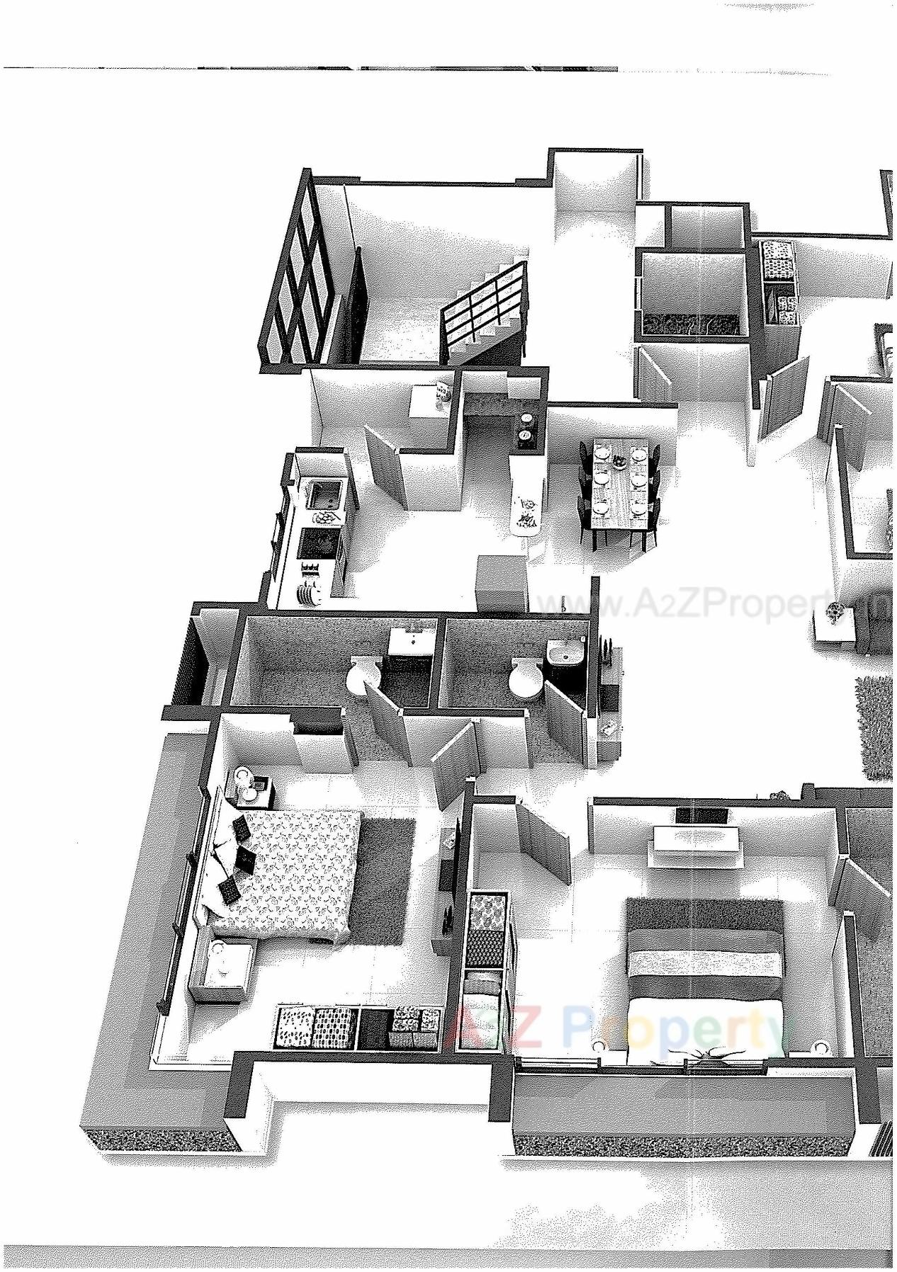 Layout of real estate project 24 Carat Onyx located at Vadaj, Ahmedabad, Gujarat