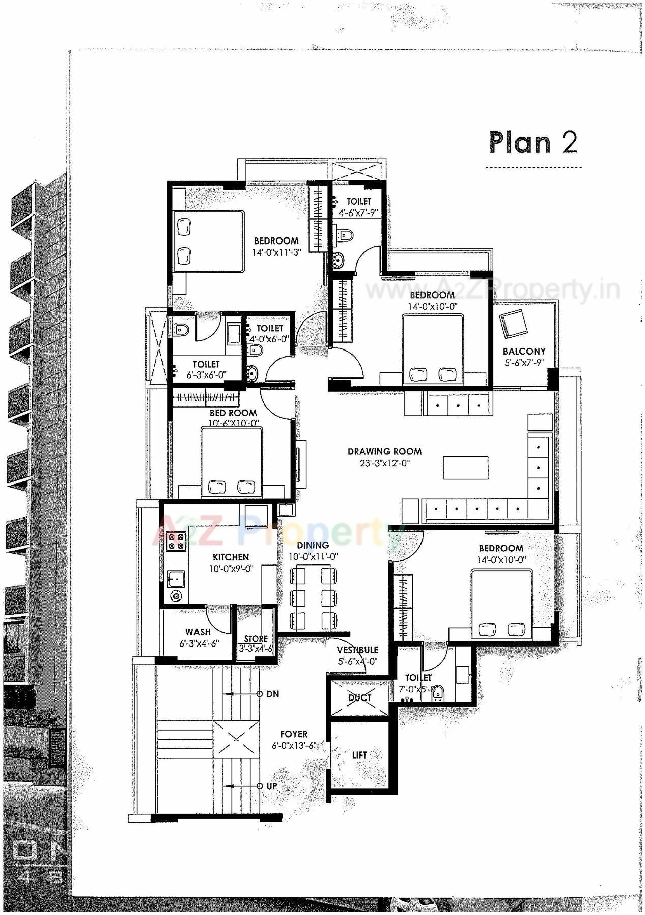 Layout of real estate project 24 Carat Onyx located at Vadaj, Ahmedabad, Gujarat