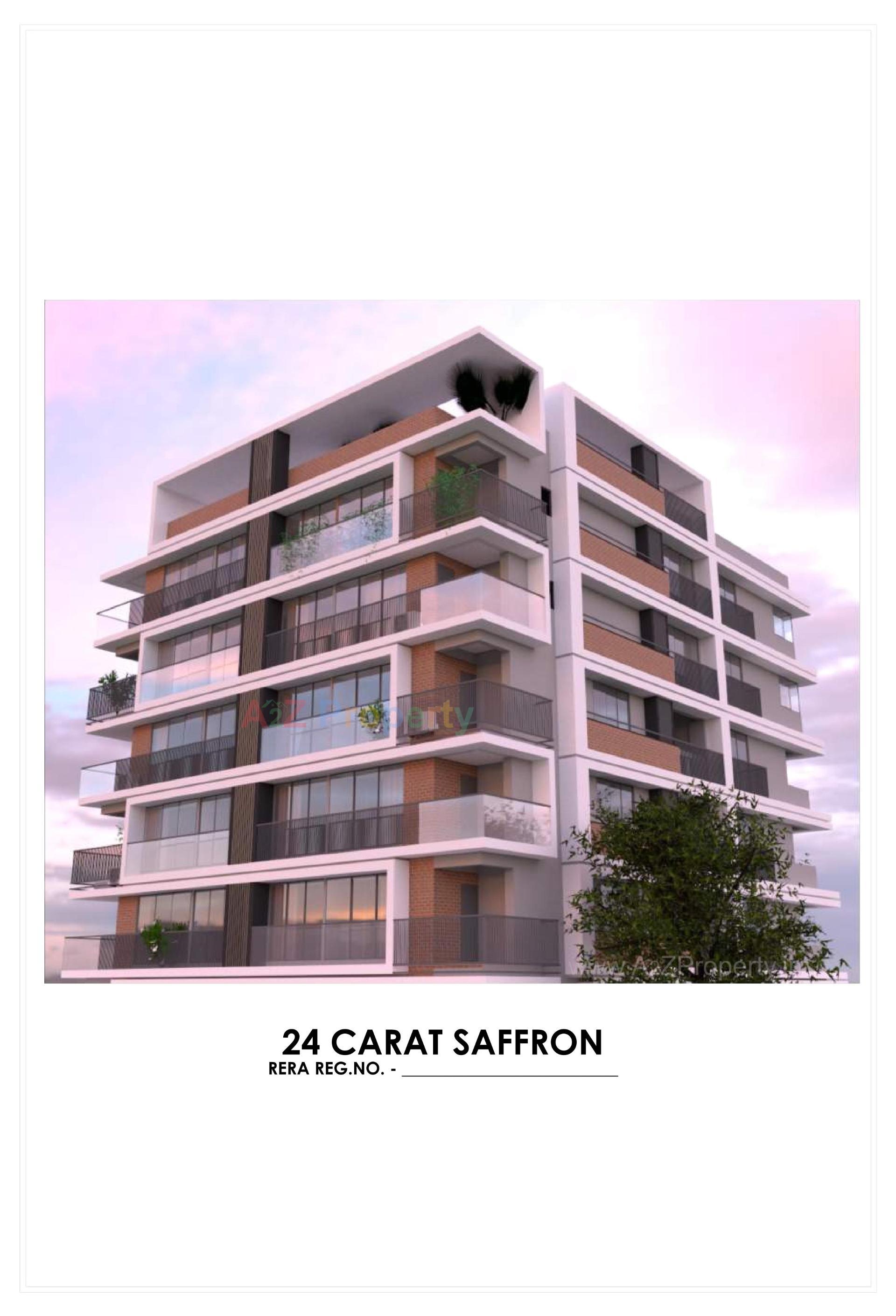3D Elevation of real estate project 24 Carat Saffron located at Wadaj, Ahmedabad, Gujarat