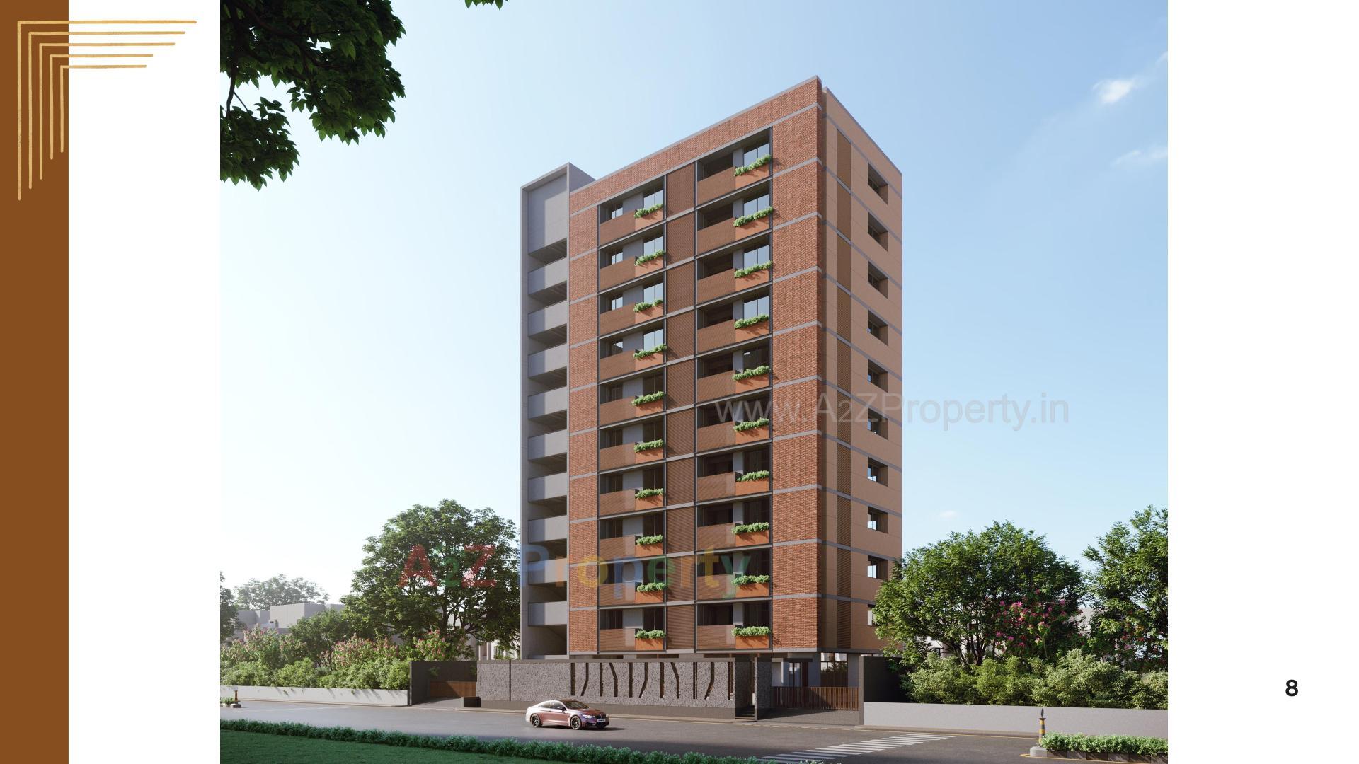 3D Elevation of real estate project 24 Karat located at Ahmedabad, Ahmedabad, Gujarat