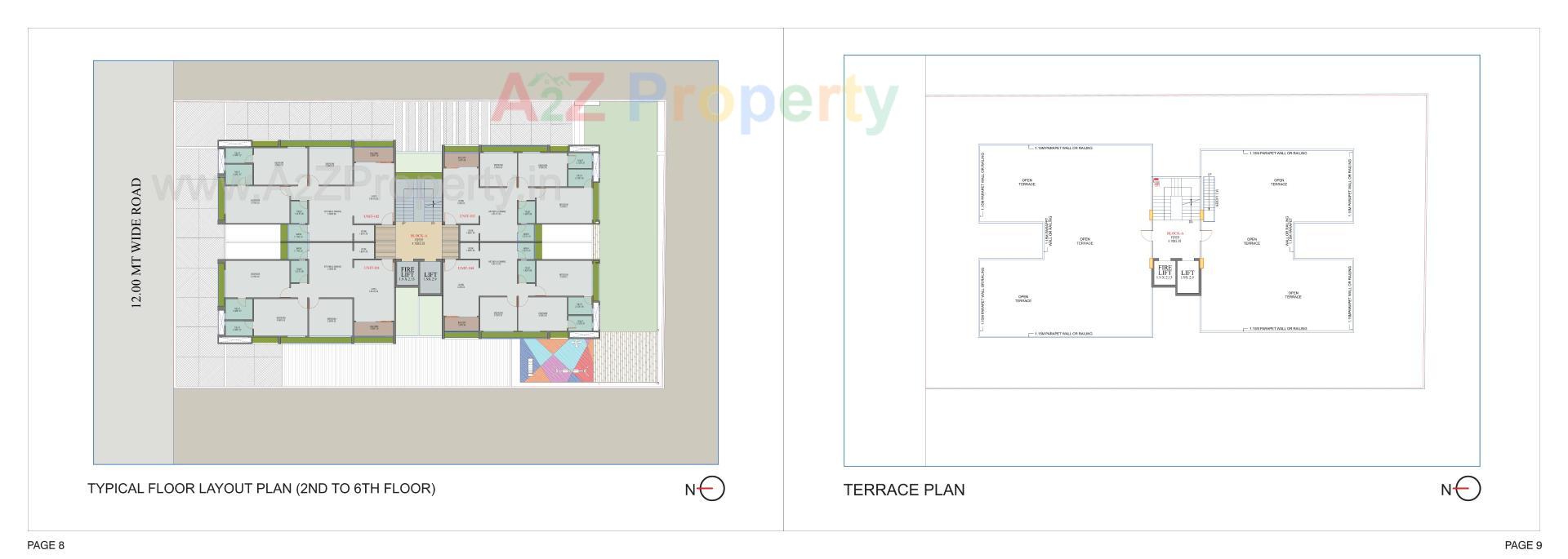 Layout of real estate project 28 Ivy located at Tragad, Ahmedabad, Gujarat