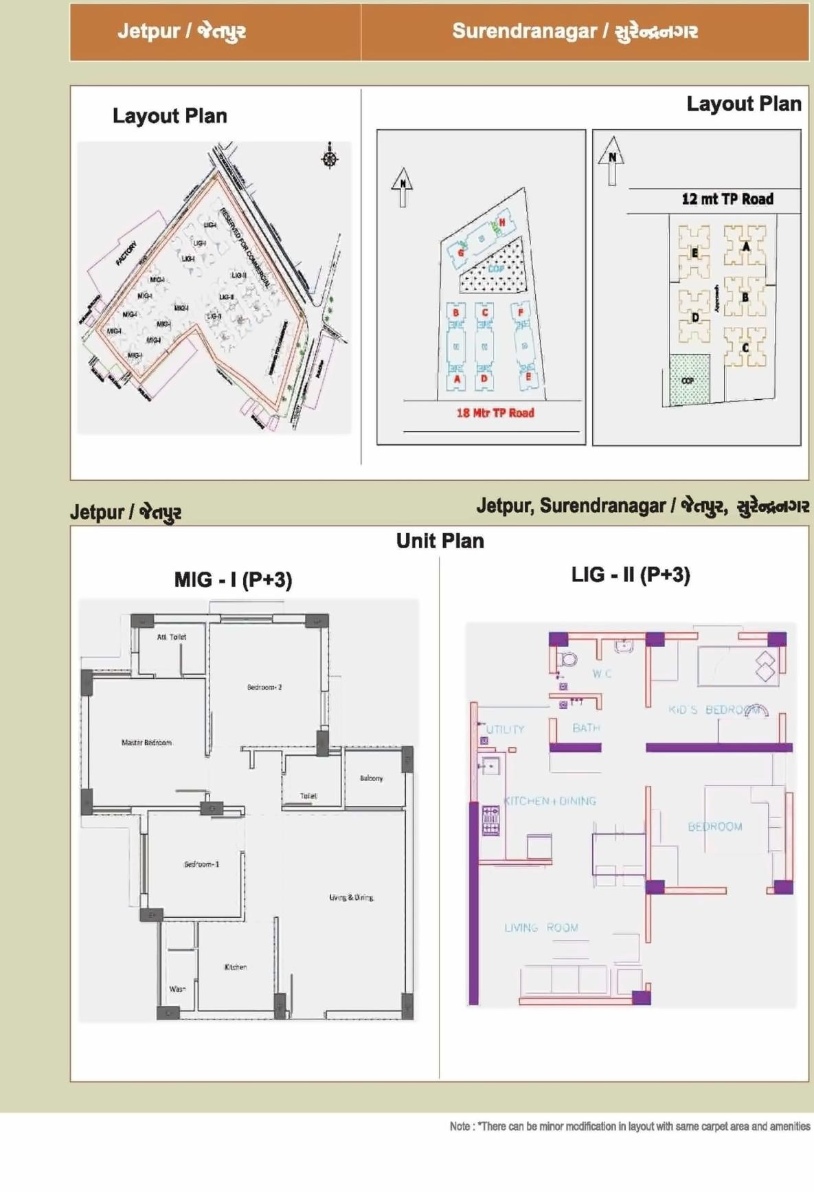 Layout of real estate project 32 Shops + 476 Lig + 400 Lig + 120 Mig At Sanand located at Sanand, Ahmedabad, Gujarat
