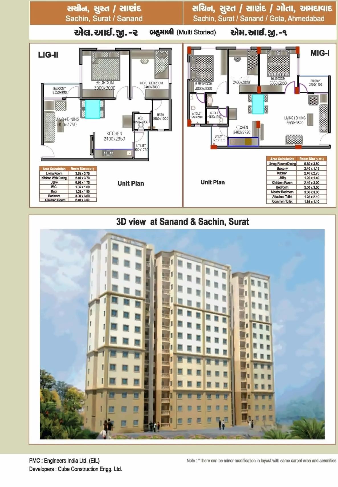 Layout of real estate project 32 Shops + 476 Lig + 400 Lig + 120 Mig At Sanand located at Sanand, Ahmedabad, Gujarat