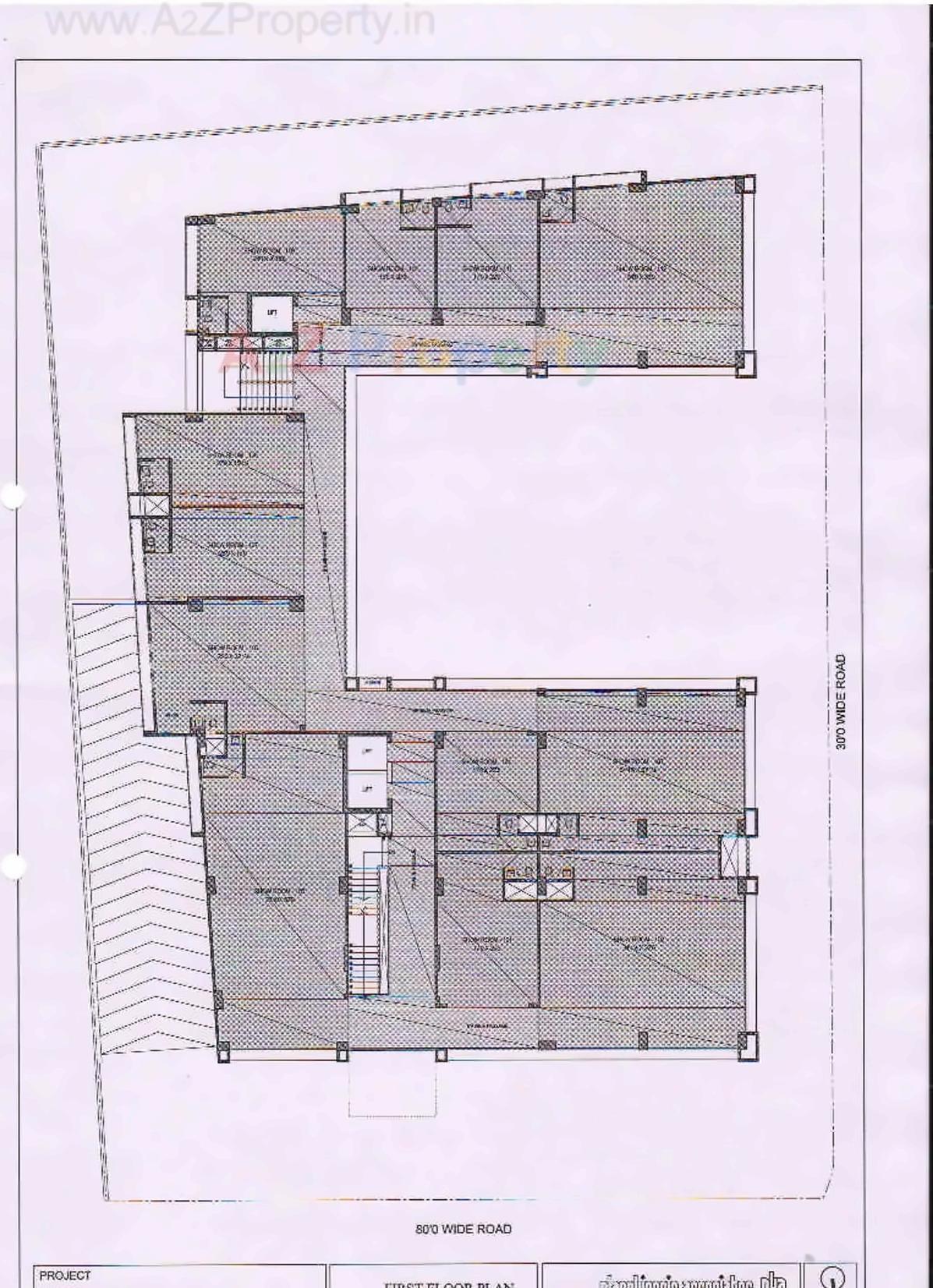 Layout of real estate project 3rd Eye Three located at Shekhpur, Ahmedabad, Gujarat