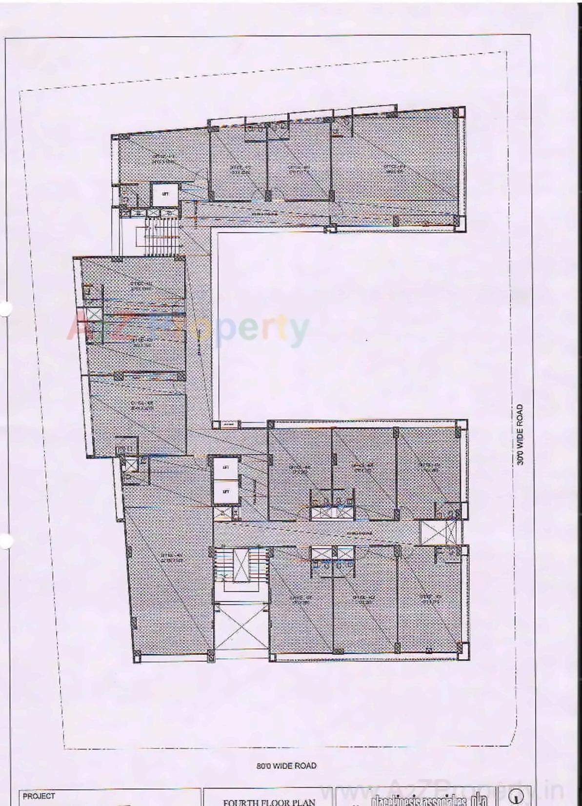 Layout of real estate project 3rd Eye Three located at Shekhpur, Ahmedabad, Gujarat