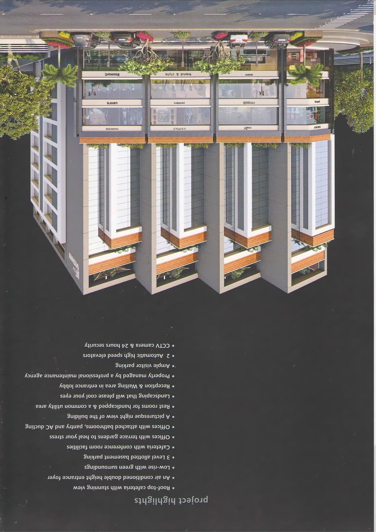 3D Elevation of real estate project 3rd Eye Vision located at Gulbai-tekra, Ahmedabad, Gujarat