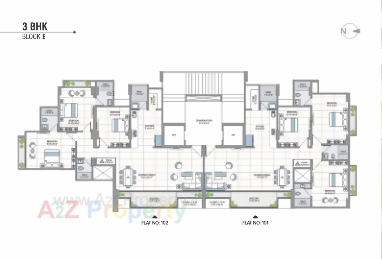 Layout of real estate project 42 Parkview located at Ahmedabad, Ahmedabad, Gujarat