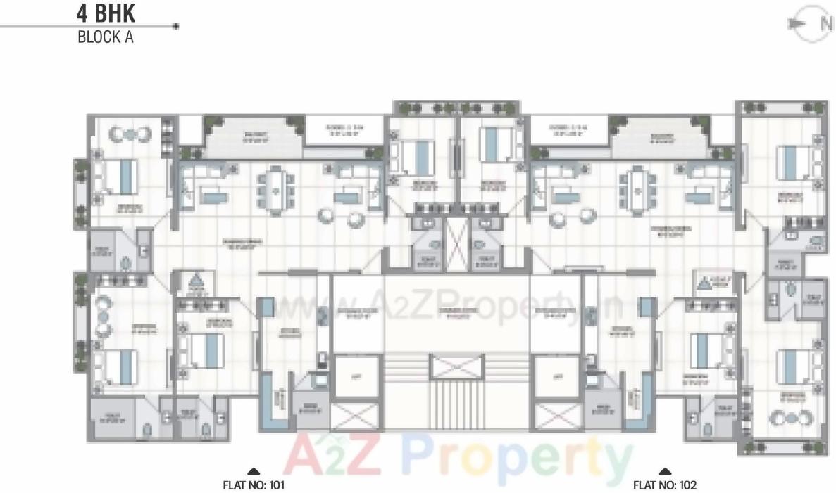 Layout of real estate project 42 Parkview located at Ahmedabad, Ahmedabad, Gujarat