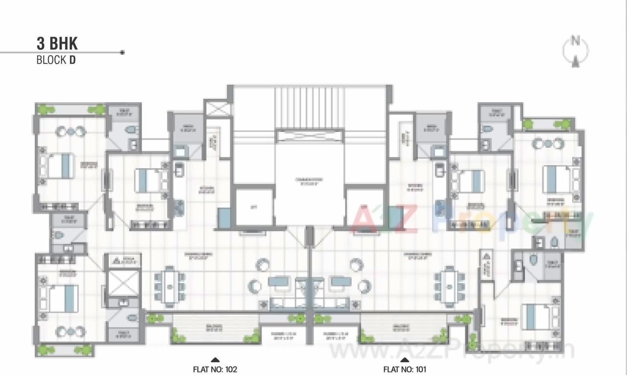 Layout of real estate project 42 Parkview located at Ahmedabad, Ahmedabad, Gujarat
