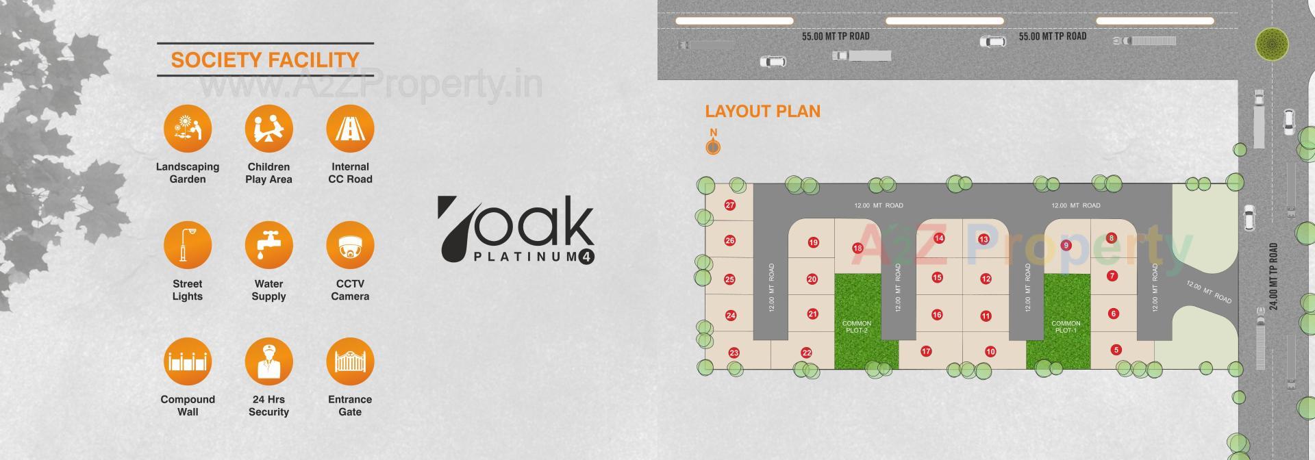 Layout of real estate project 7 Oak Platinum located at Ahmedabad, Ahmedabad, Gujarat