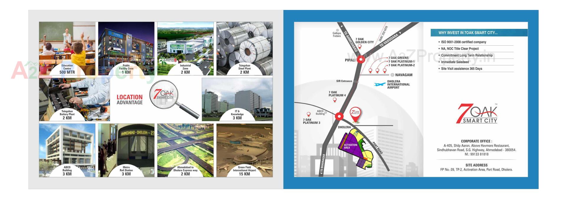  of real estate project 7 Oak Smart City located at Dholera, Ahmedabad, Gujarat