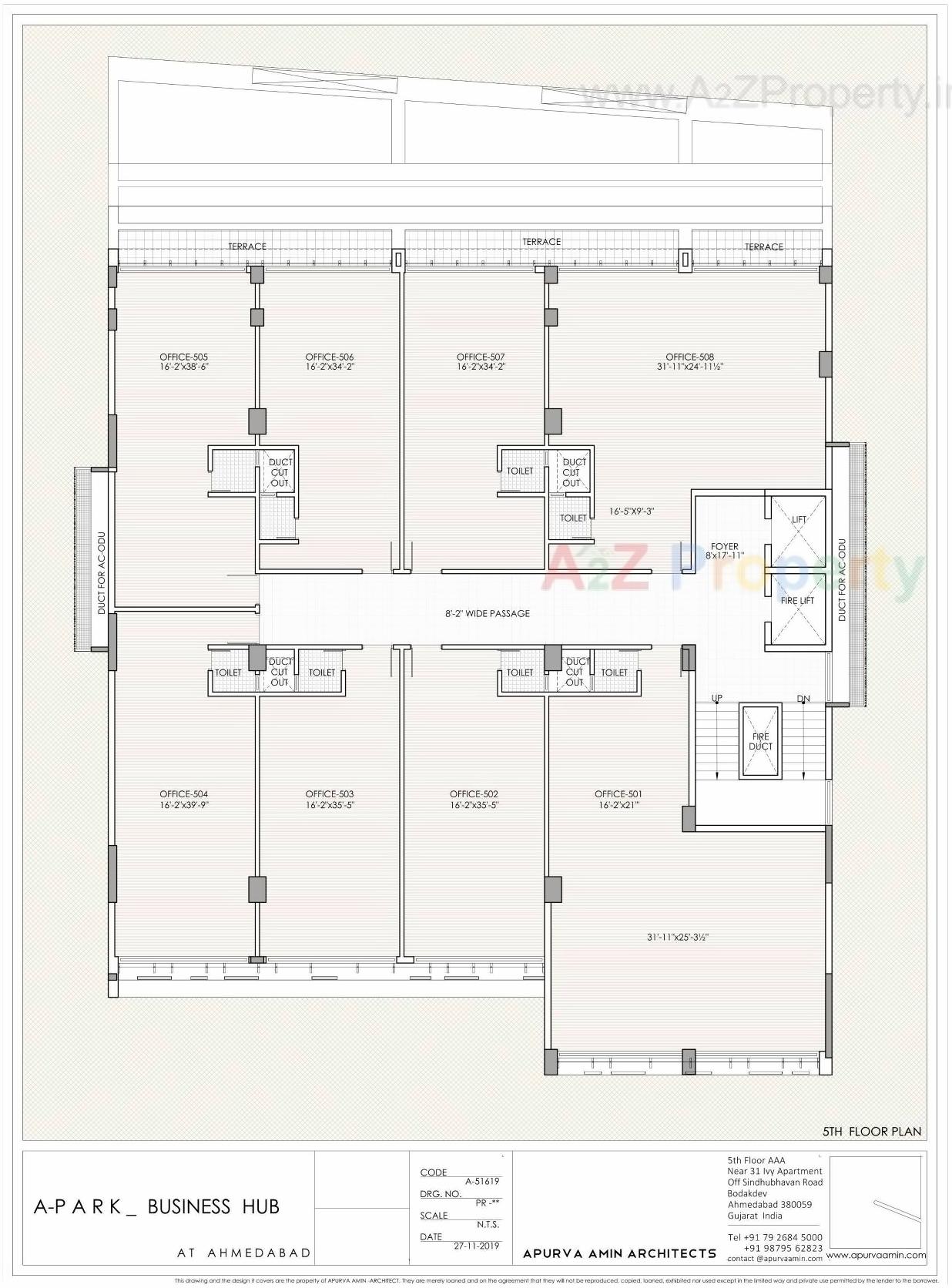 Layout of real estate project A Park located at Ahmedabad, Ahmedabad, Gujarat