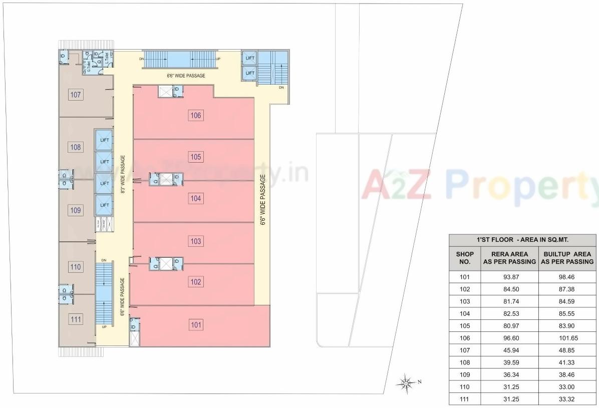 Layout of real estate project A  Shridhar Athens located at Jodhpur, Ahmedabad, Gujarat