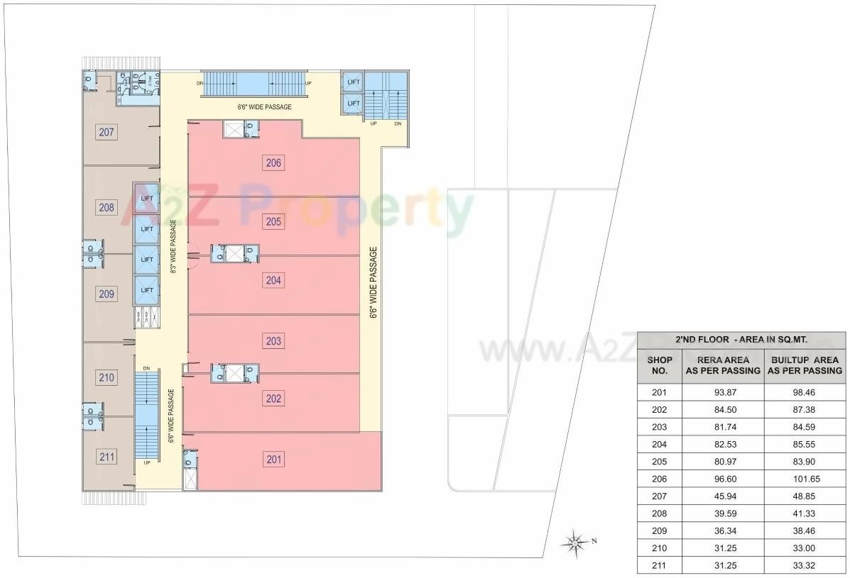 Layout of real estate project A  Shridhar Athens located at Jodhpur, Ahmedabad, Gujarat