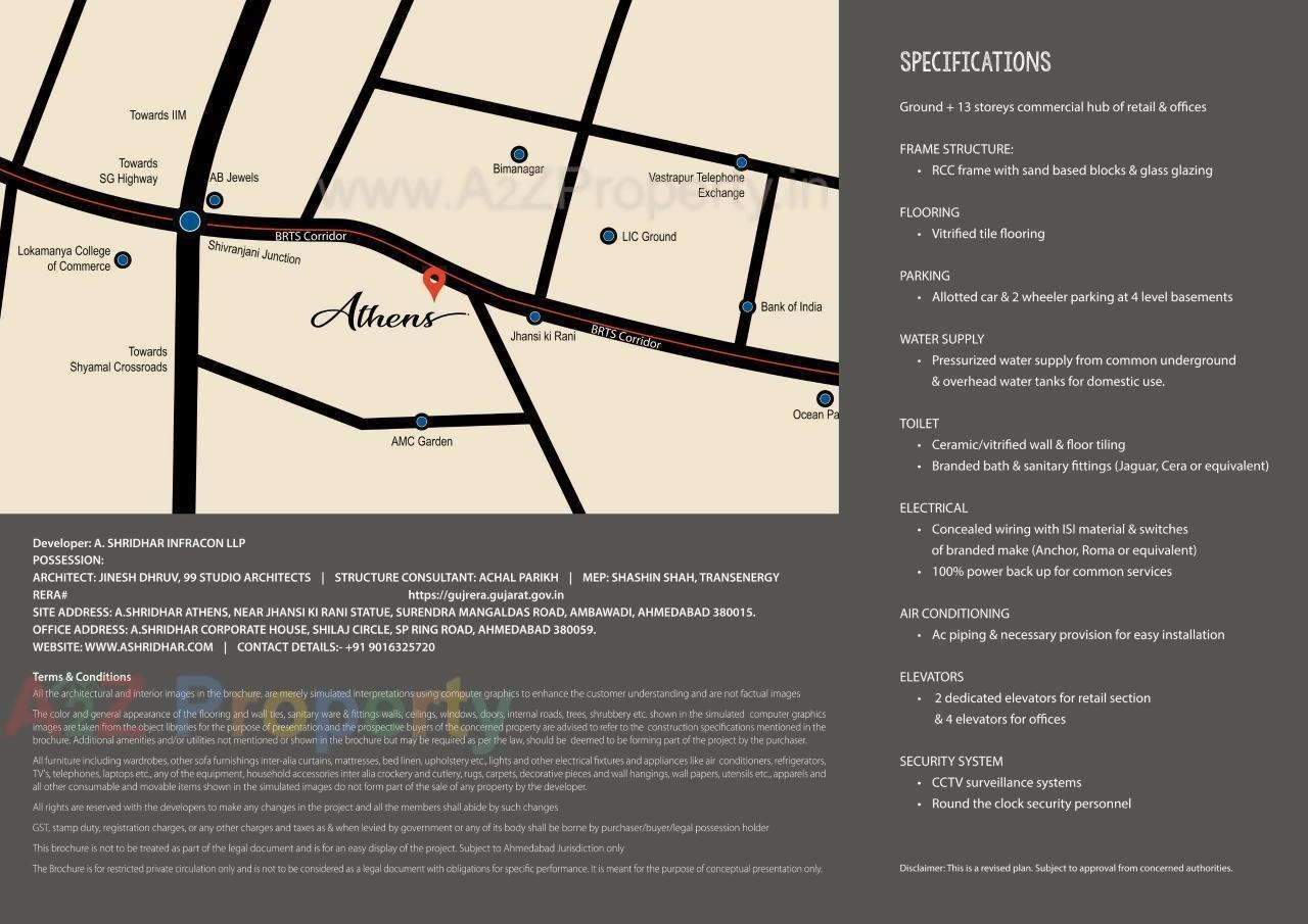  of real estate project A  Shridhar Athens located at Jodhpur, Ahmedabad, Gujarat