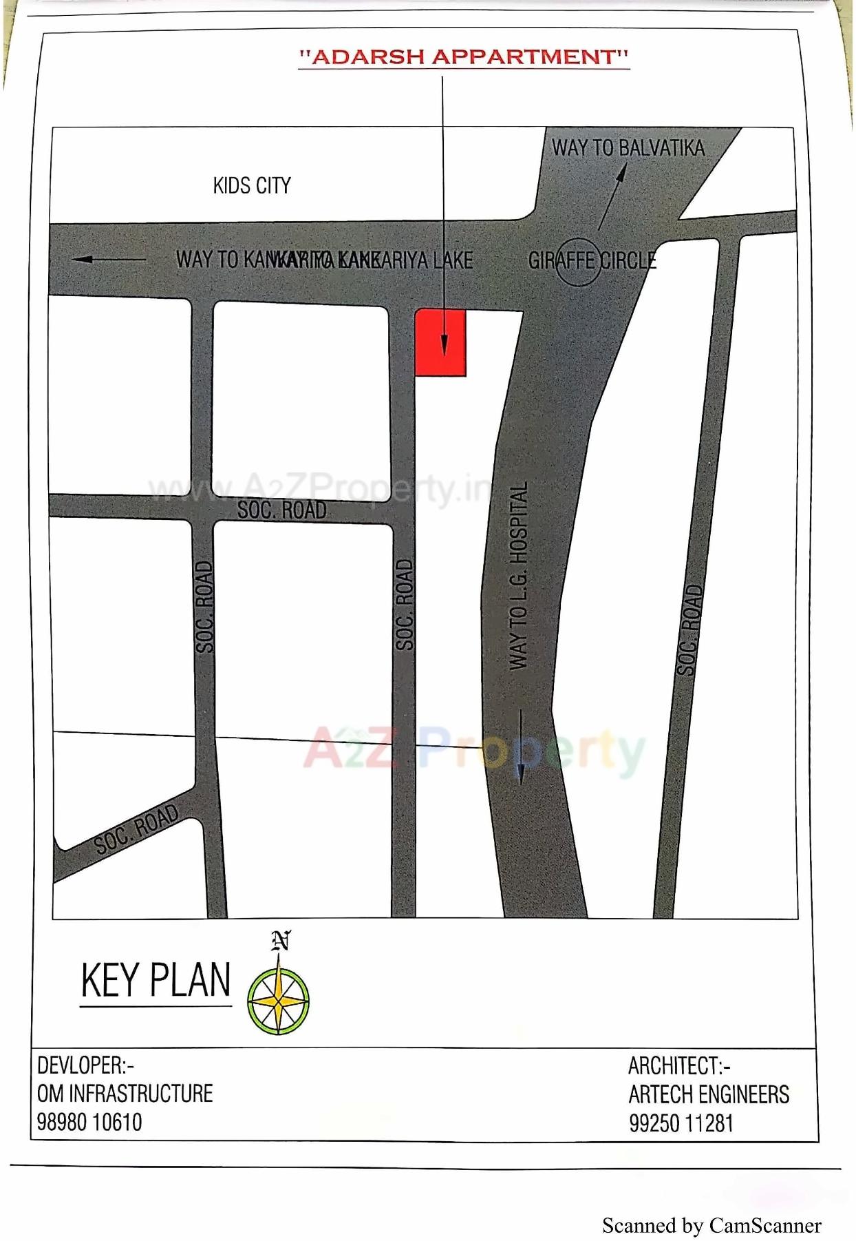 of real estate project Aadarsh Apartment located at Manipur, Ahmedabad, Gujarat