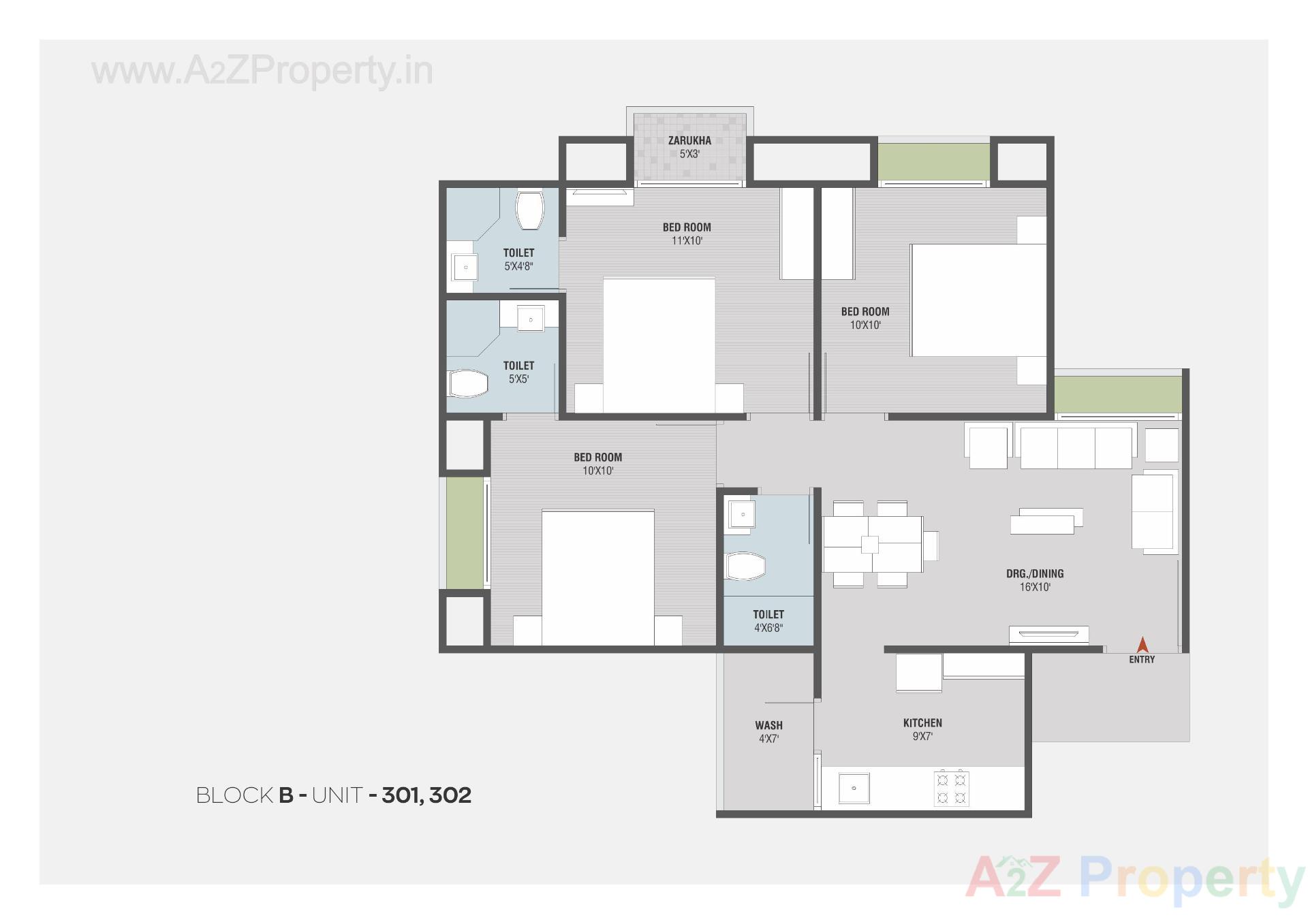 Layout of real estate project Aadhvan Rise located at Ghuma, Ahmedabad, Gujarat