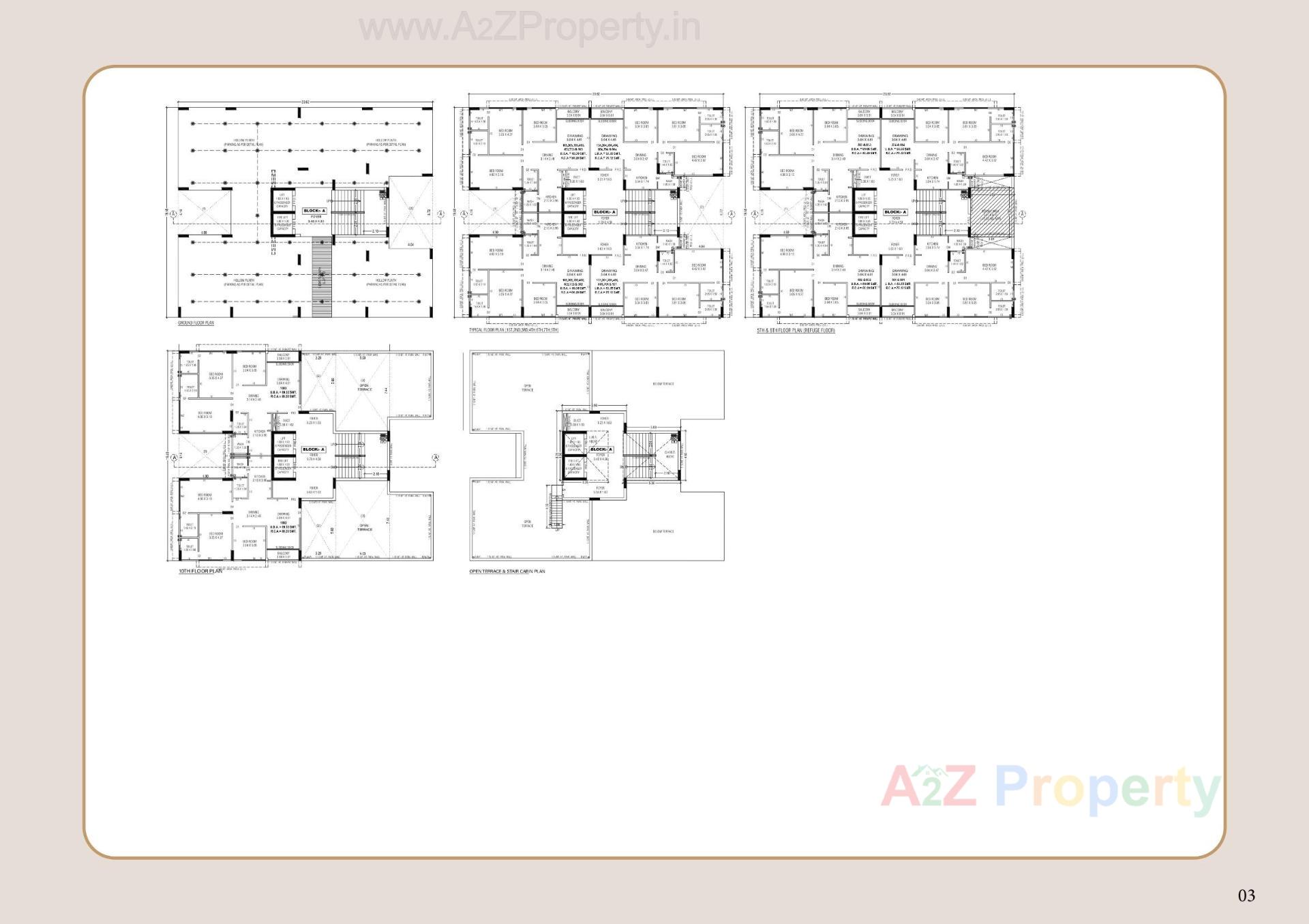 Layout of real estate project Aadhvan Shine located at Ghuma, Ahmedabad, Gujarat