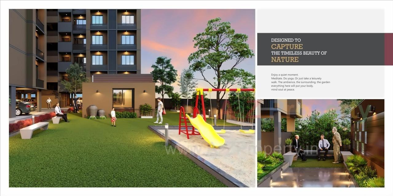 3D Elevation of real estate project Aadi Siddhi Residency located at Bopal, Ahmedabad, Gujarat