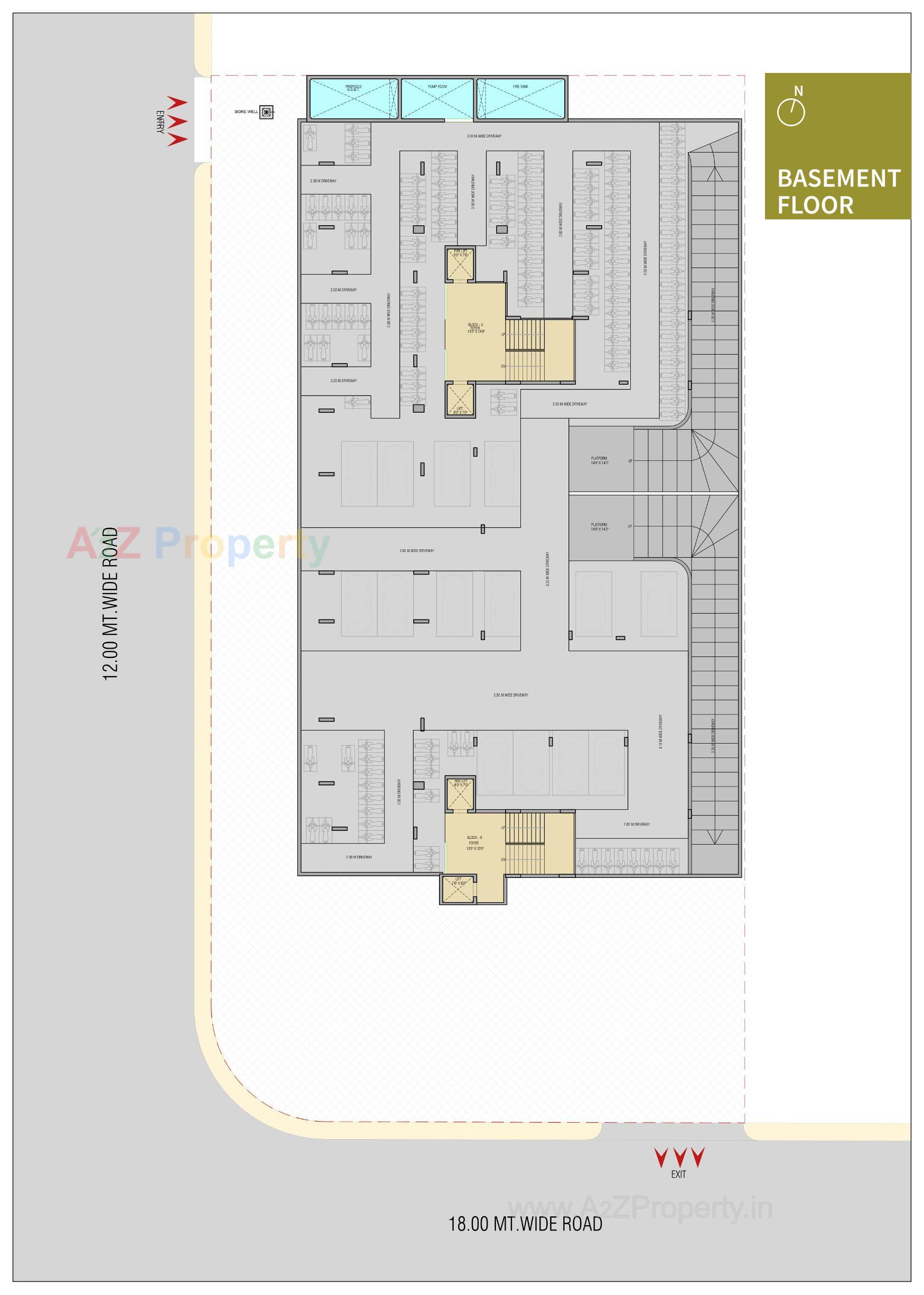 Layout of real estate project Aaditya One located at Ahmedabad, Ahmedabad, Gujarat