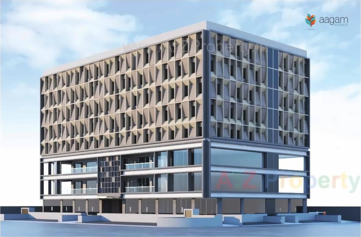 3D Elevation of real estate project Aagam Avenue located at Acher, Ahmedabad, Gujarat