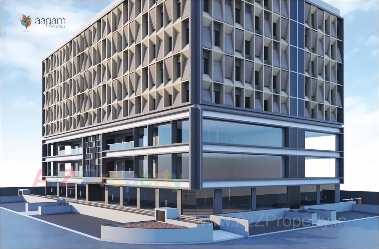 3D Elevation of real estate project Aagam Avenue located at Acher, Ahmedabad, Gujarat