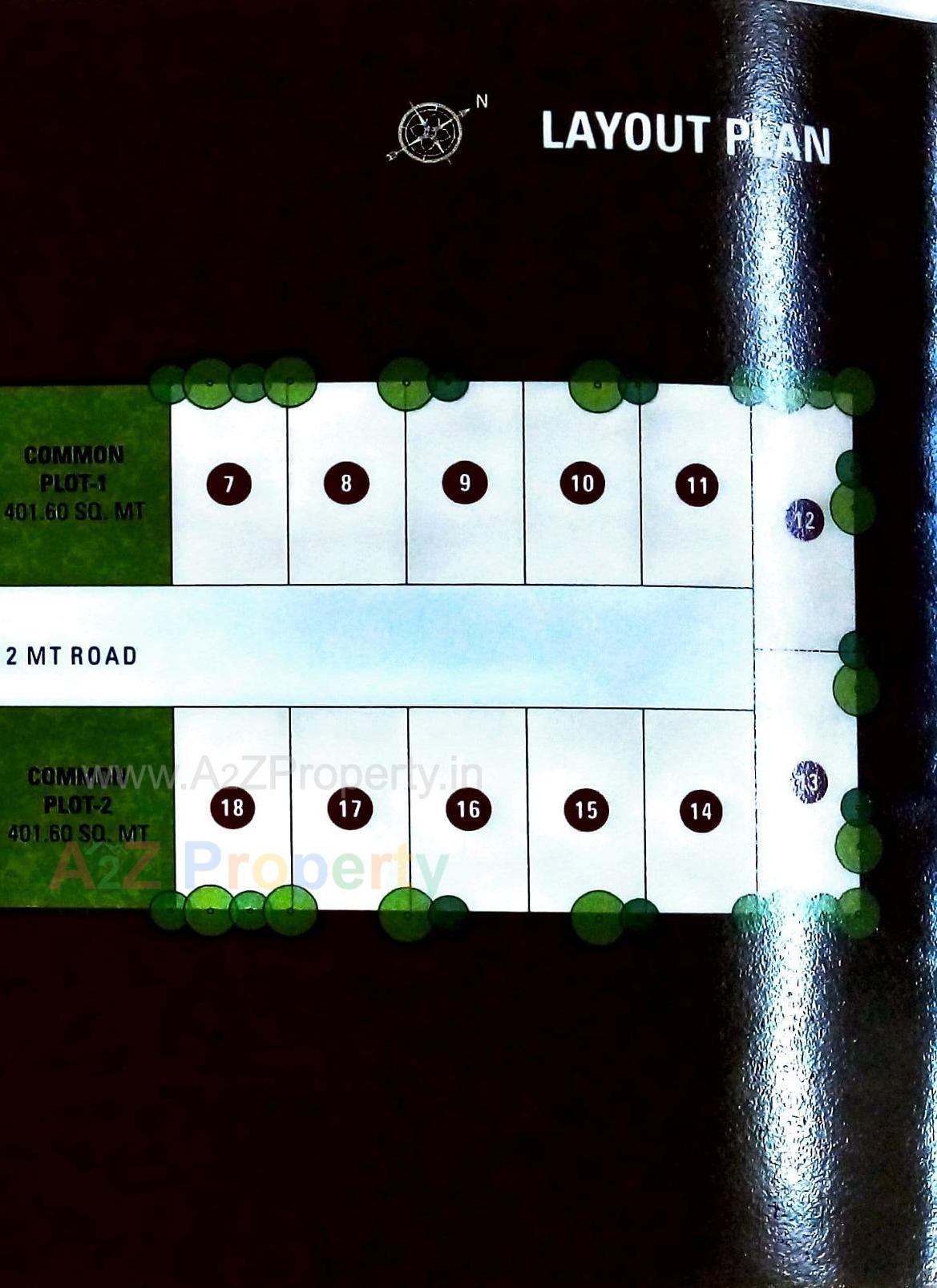 Layout of real estate project Aaiji Residency located at Kadipur, Ahmedabad, Gujarat