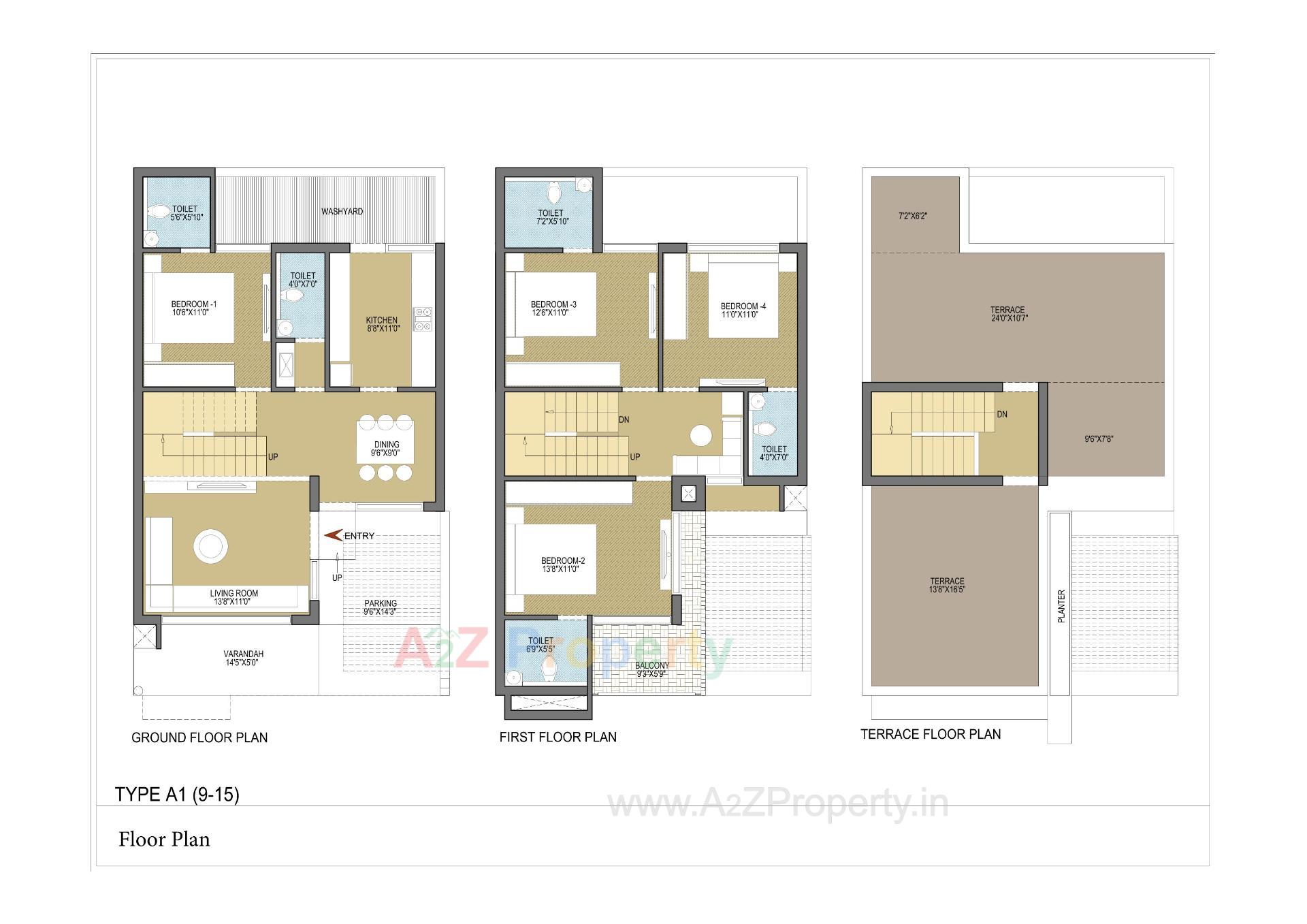 Layout of real estate project Aakar Bunglows located at Ahmedabad, Ahmedabad, Gujarat