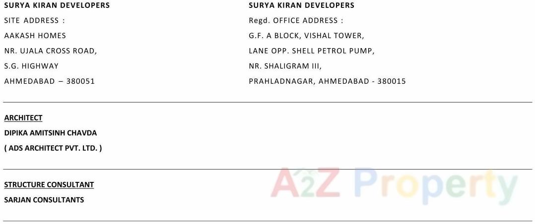  of real estate project Aakash Homes located at Ahmedabad, Ahmedabad, Gujarat