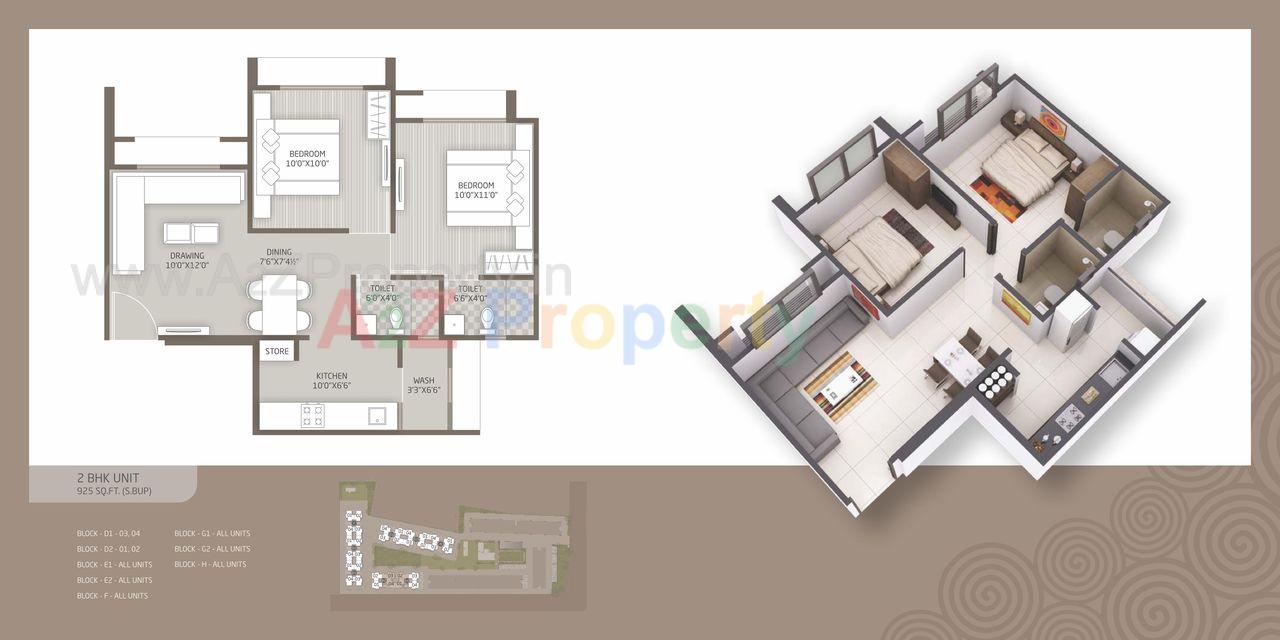 0005 of real estate project Aakash Residency located at Shela, Ahmedabad, Gujarat