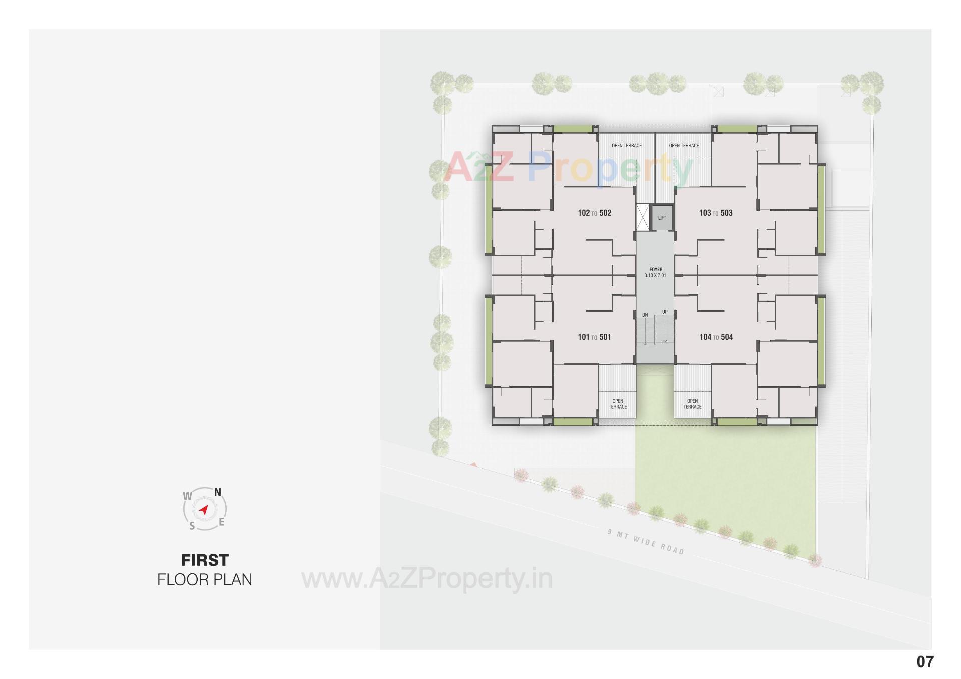 Layout of real estate project Aalay located at Sola, Ahmedabad, Gujarat