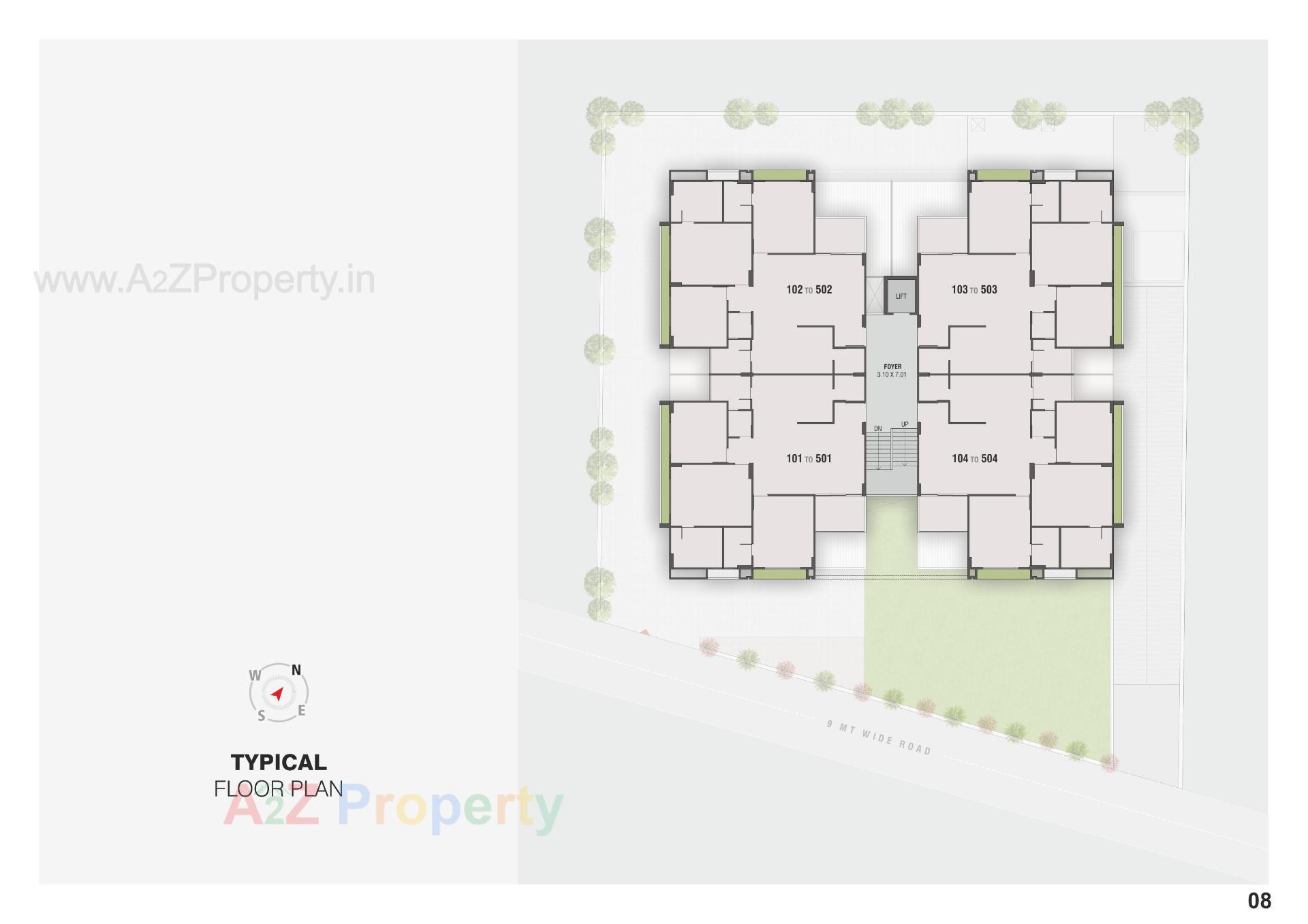 Layout of real estate project Aalay located at Sola, Ahmedabad, Gujarat