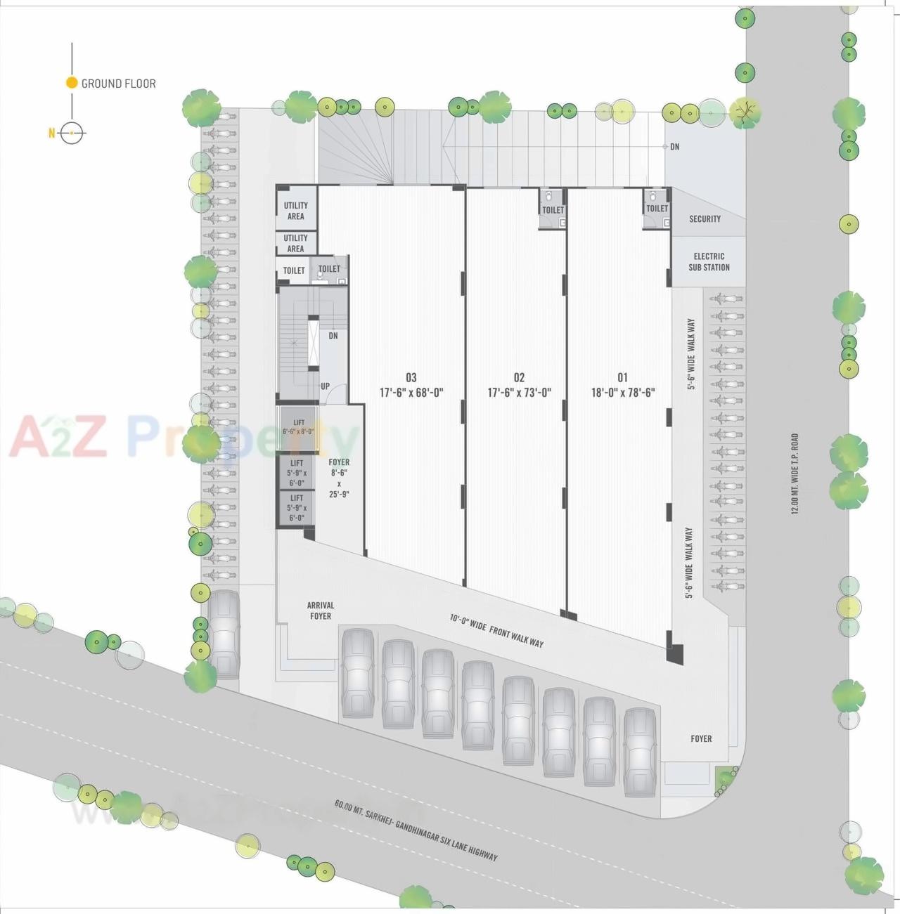 Layout of real estate project Aalps Euphoria located at Gota, Ahmedabad, Gujarat