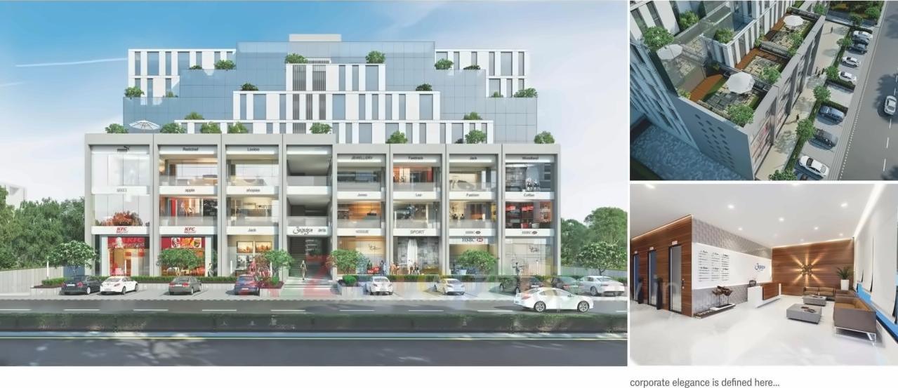 3D Elevation of real estate project Aamrakunj Avis located at City, Ahmedabad, Gujarat