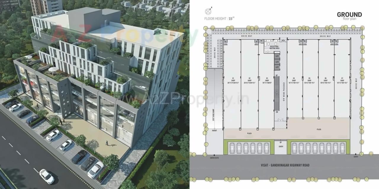 Layout of real estate project Aamrakunj Avis located at City, Ahmedabad, Gujarat