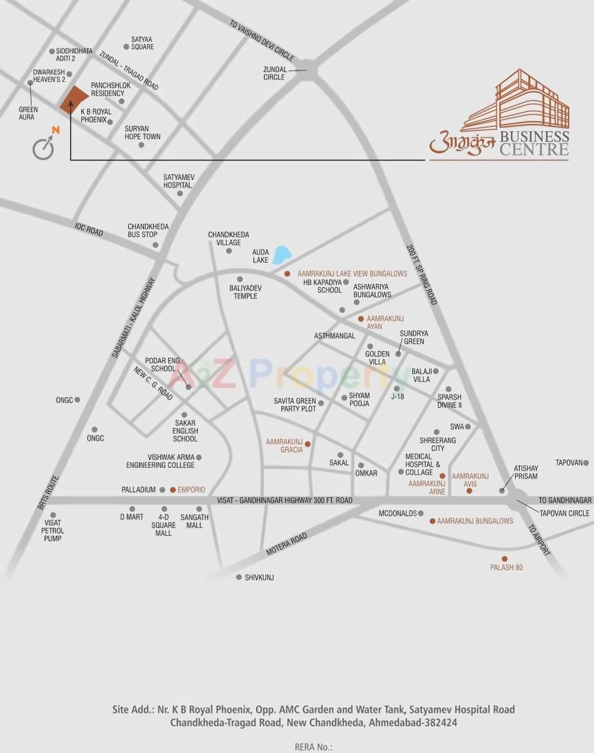  of real estate project Aamrakunj Business Centre (abc) located at Zundal, Ahmedabad, Gujarat