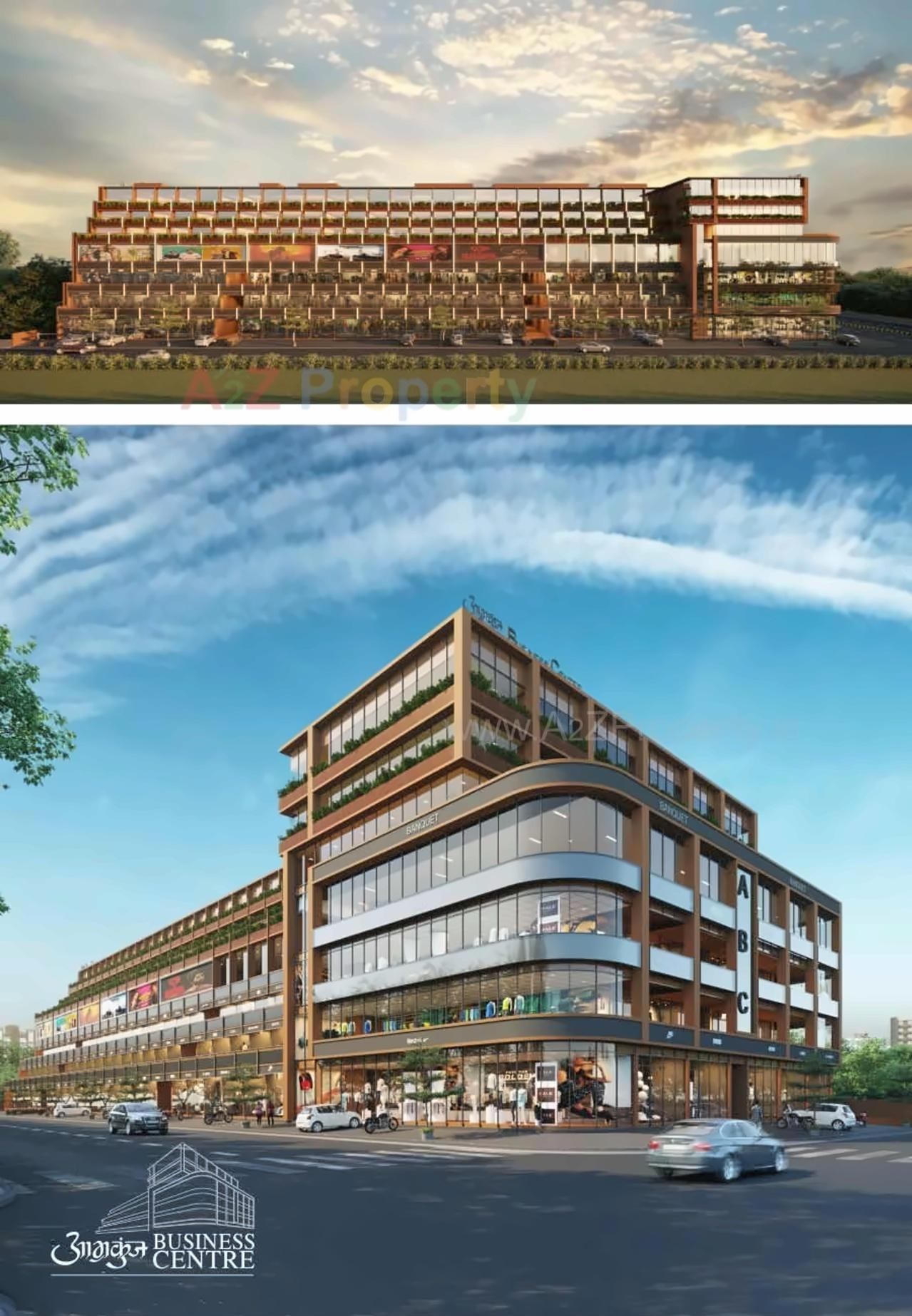3D Elevation of real estate project Aamrakunj Business Centre (abc) located at Zundal, Ahmedabad, Gujarat