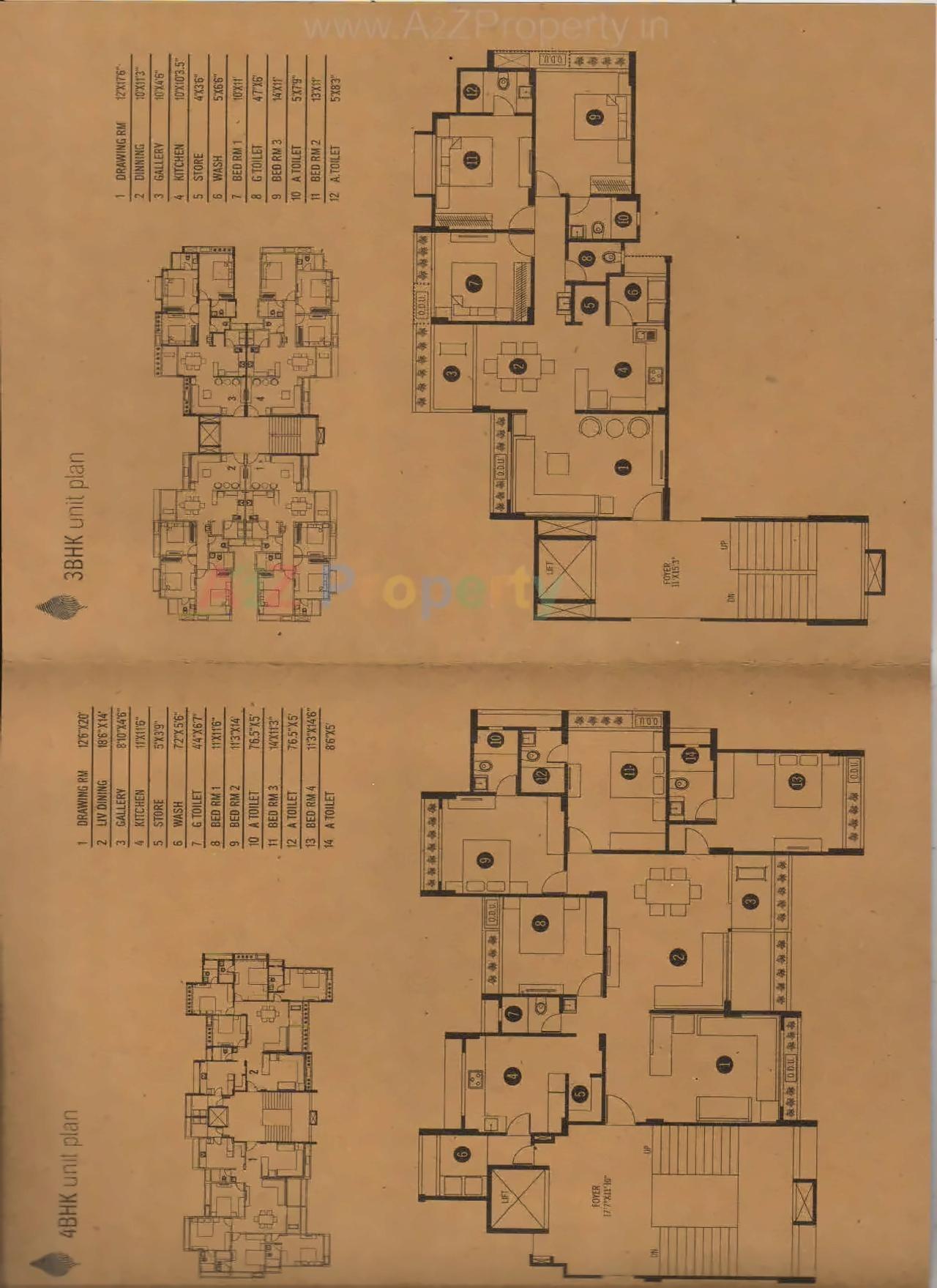 Layout of real estate project Aamrakunj Gracia located at Chandkheda, Ahmedabad, Gujarat