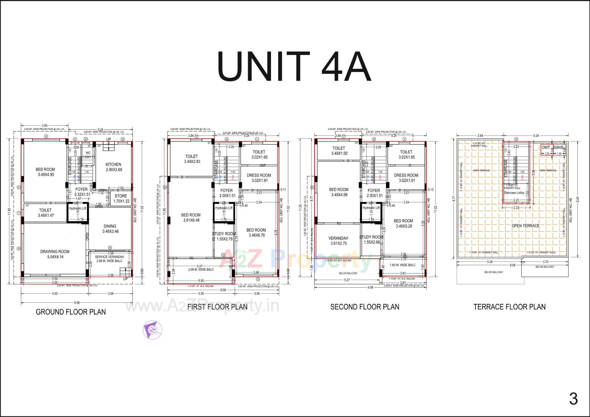 Layout of real estate project Aangi Bunglows located at Paldi, Ahmedabad, Gujarat