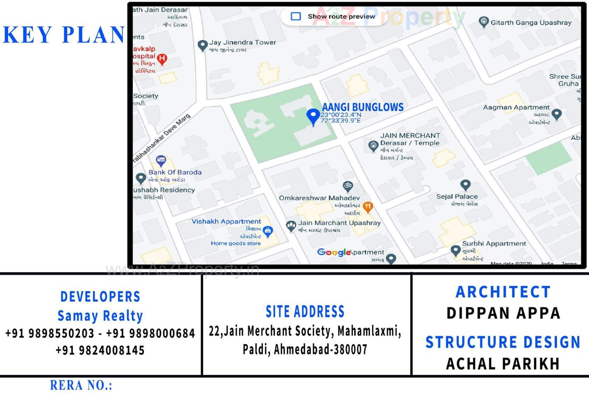  of real estate project Aangi Bunglows located at Paldi, Ahmedabad, Gujarat