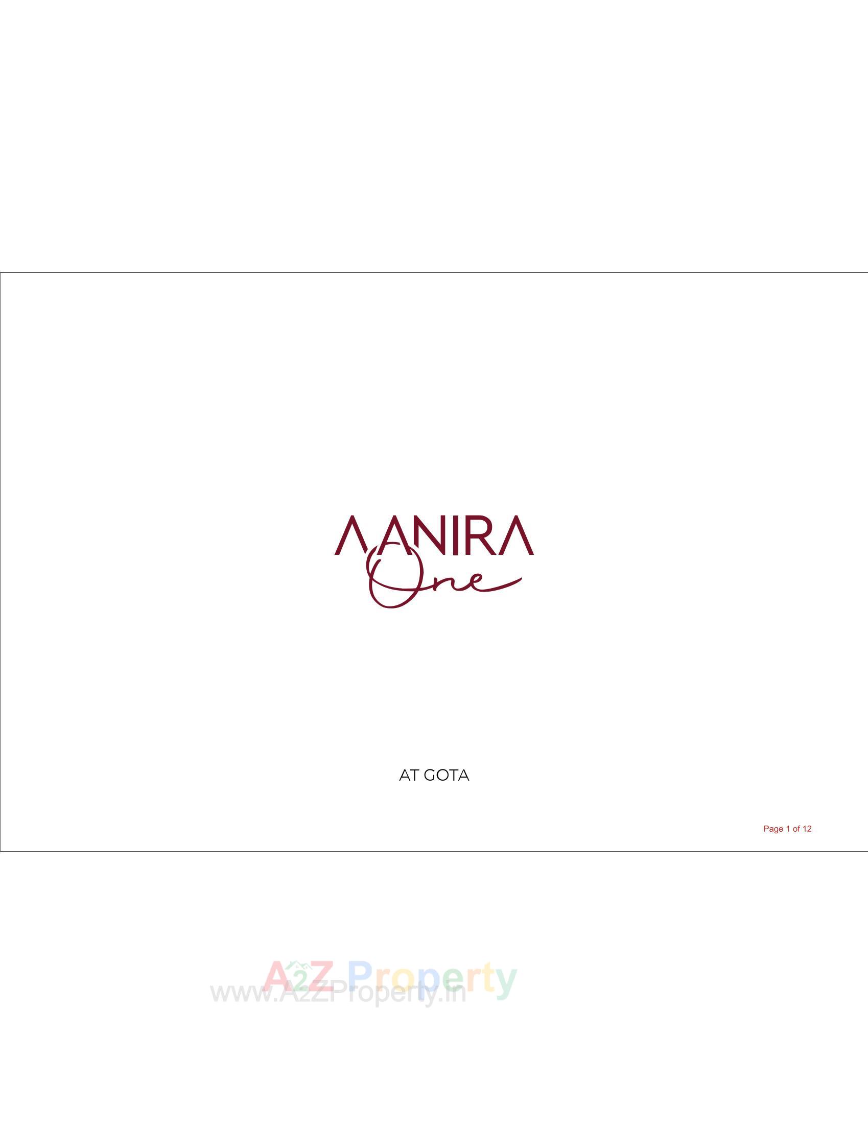  of real estate project Aanira One located at Gota, Ahmedabad, Gujarat