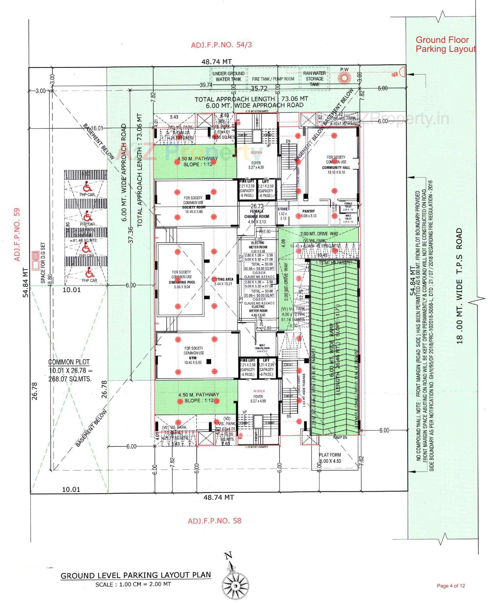 Layout of real estate project Aanira One located at Gota, Ahmedabad, Gujarat