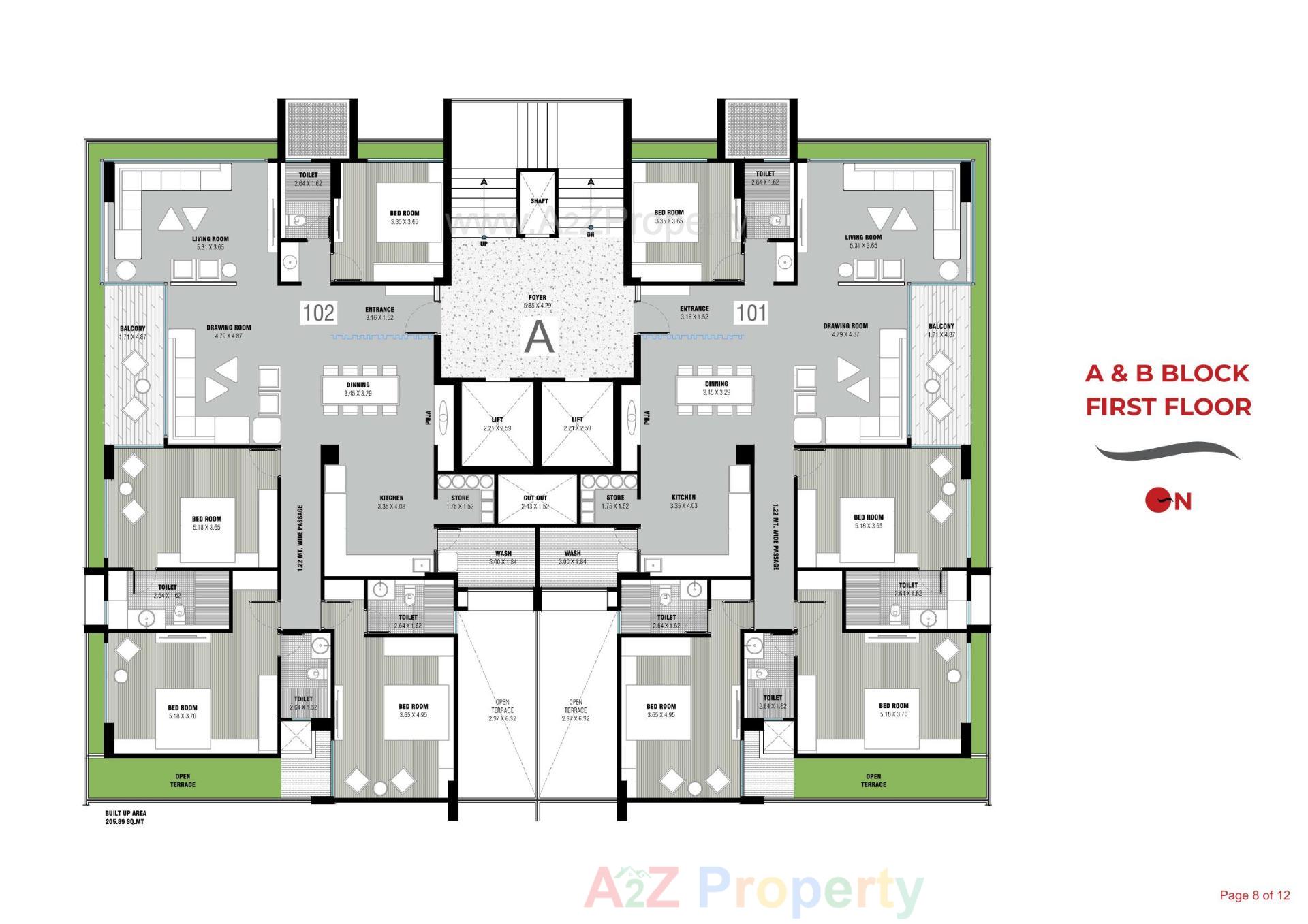 Layout of real estate project Aanira One located at Gota, Ahmedabad, Gujarat