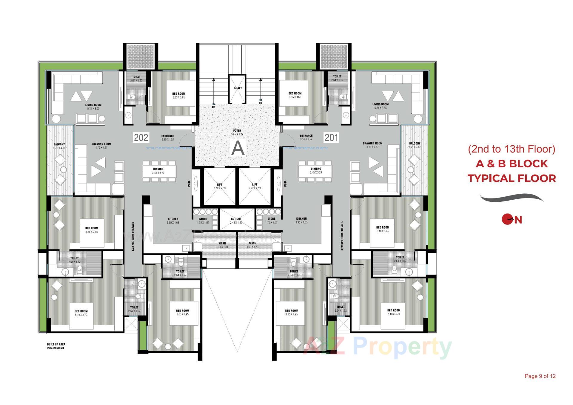 Layout of real estate project Aanira One located at Gota, Ahmedabad, Gujarat