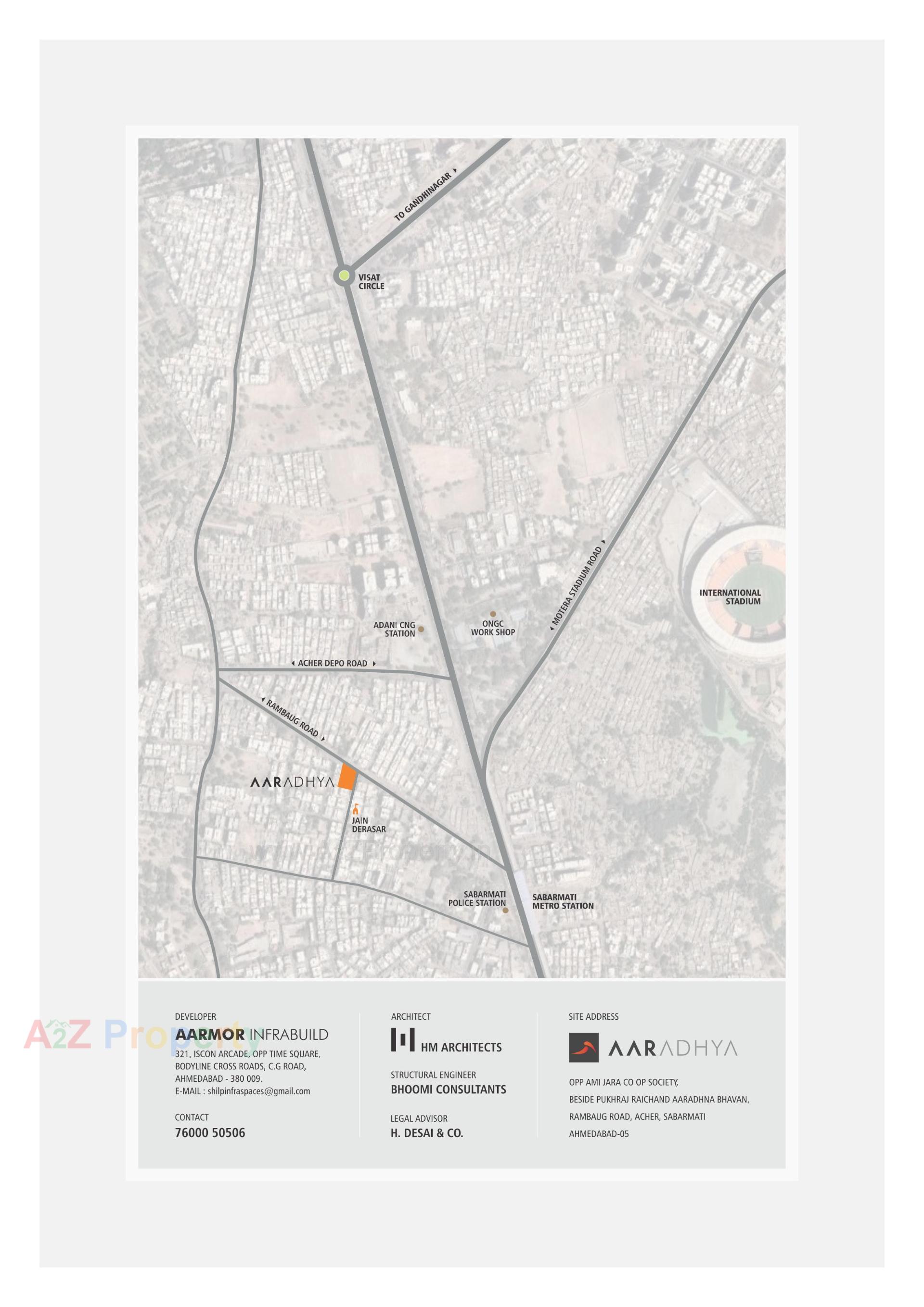  of real estate project Aaradhya located at Acher, Ahmedabad, Gujarat