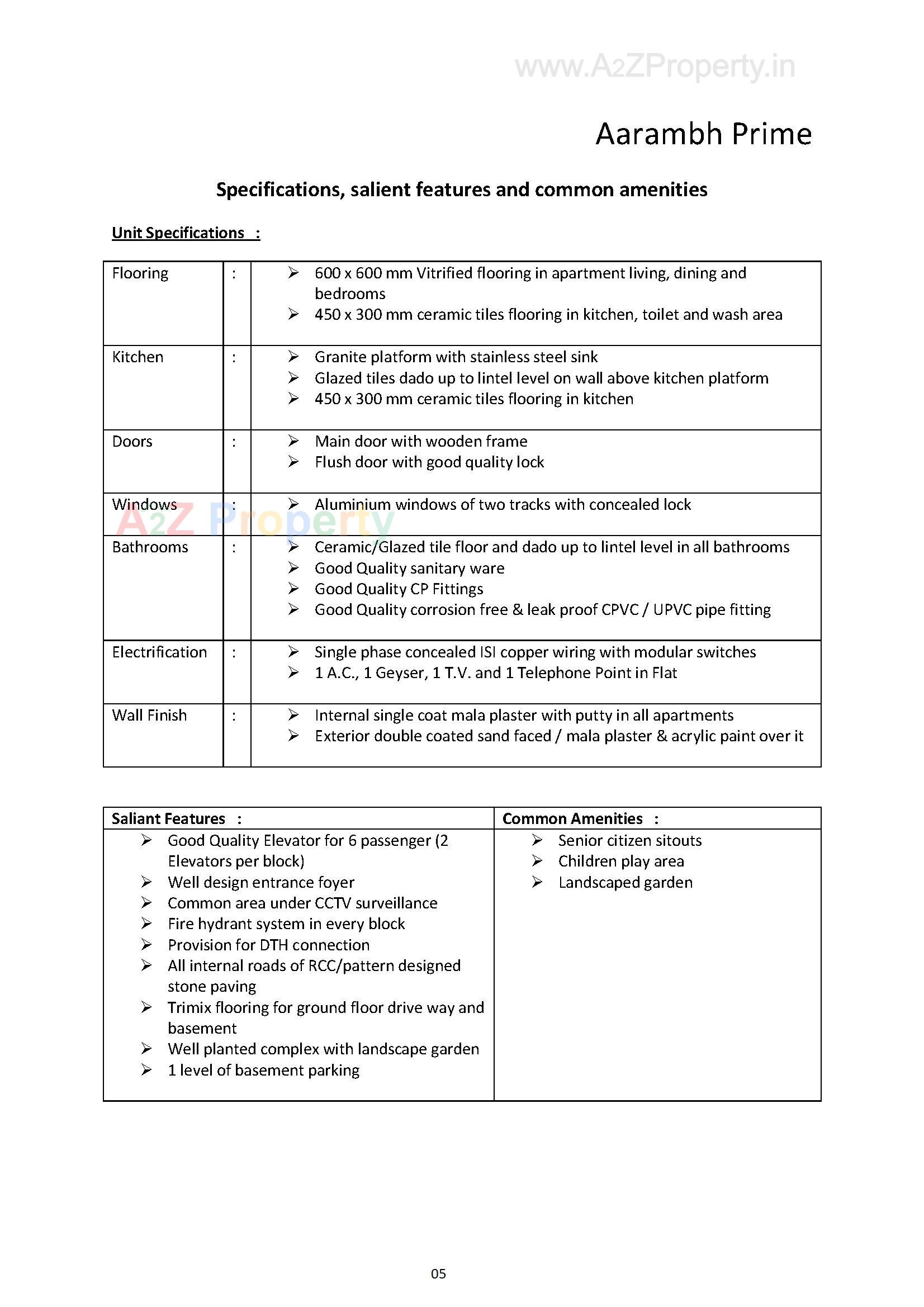  of real estate project Aarambh Prime located at Chandlodia, Ahmedabad, Gujarat