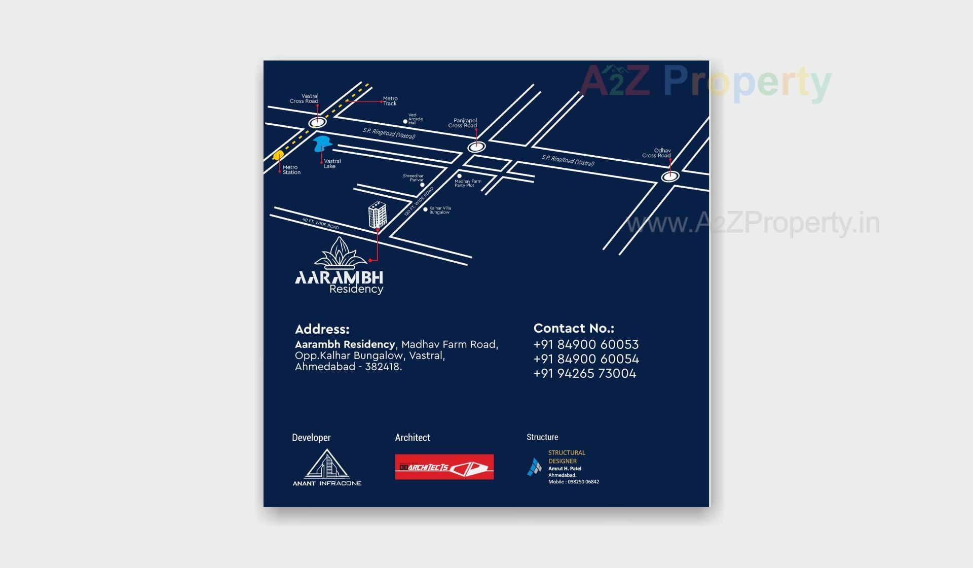  of real estate project Aarambh Residency located at Vastral, Ahmedabad, Gujarat
